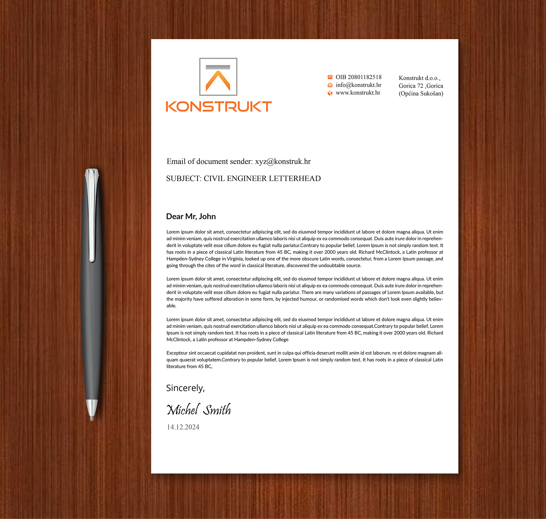Letterhead Design by Expert Bappy for this project | Design #34349883