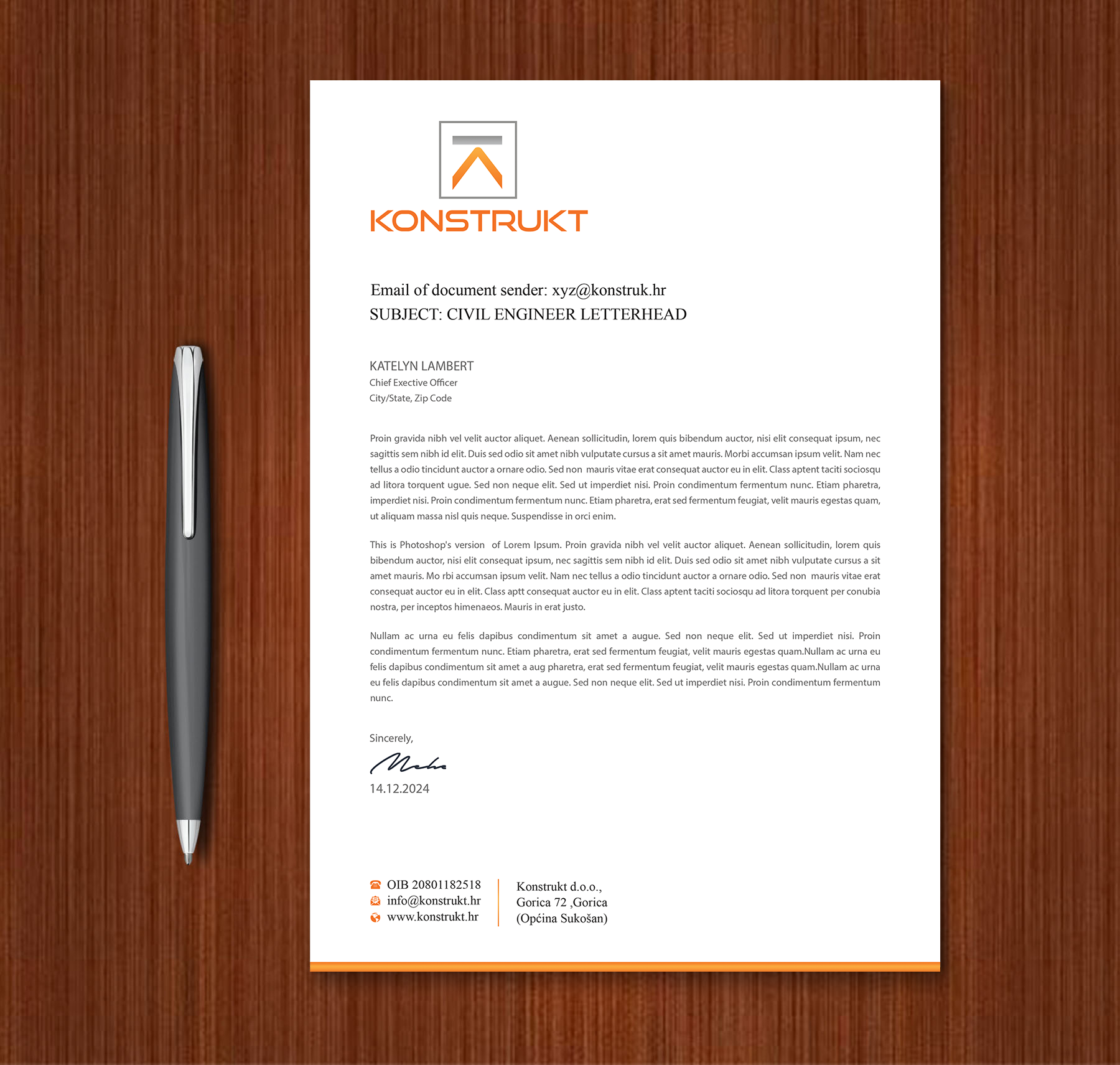 Letterhead Design by Expert Bappy for this project | Design #34349911
