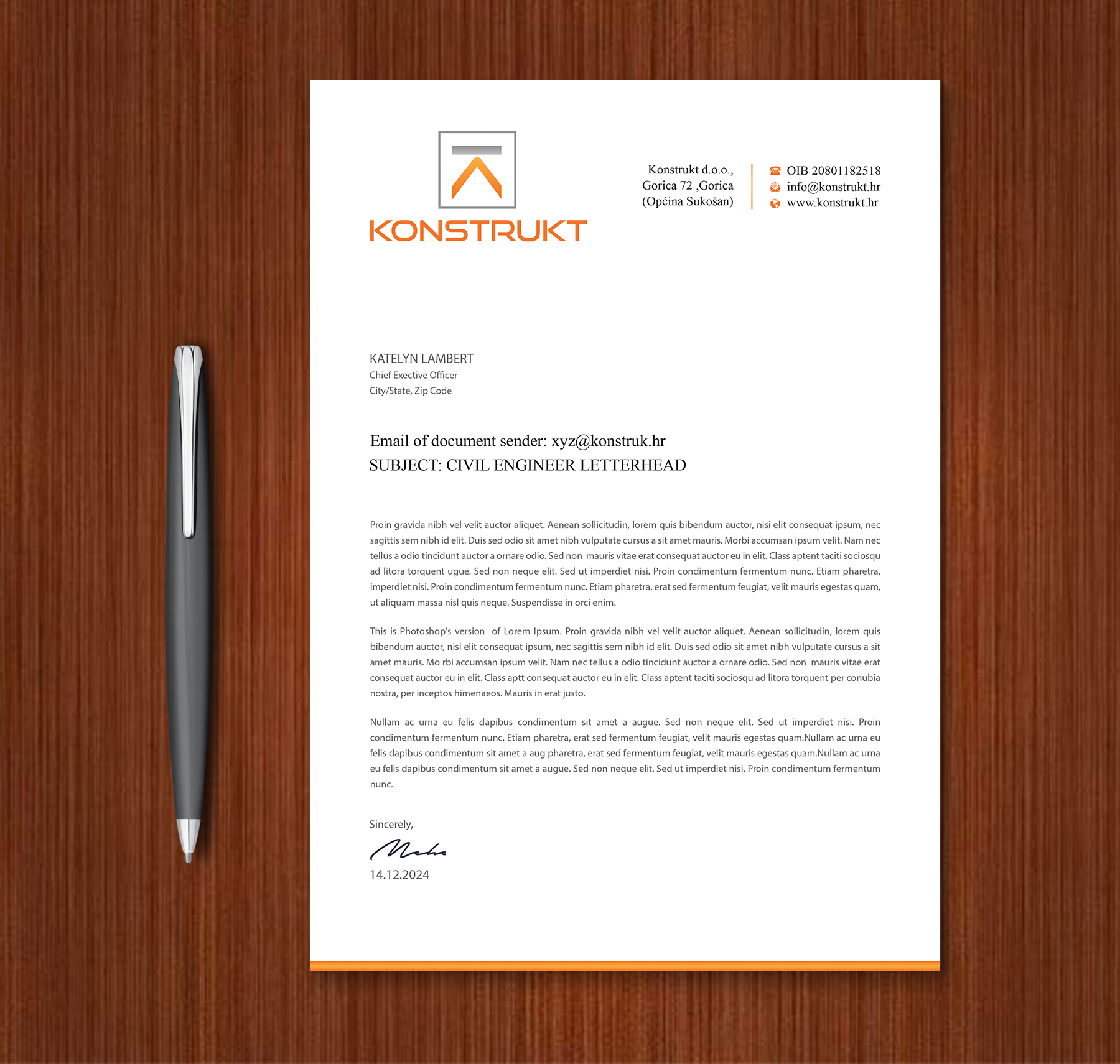 Letterhead Design by Expert Bappy for this project | Design #34349958