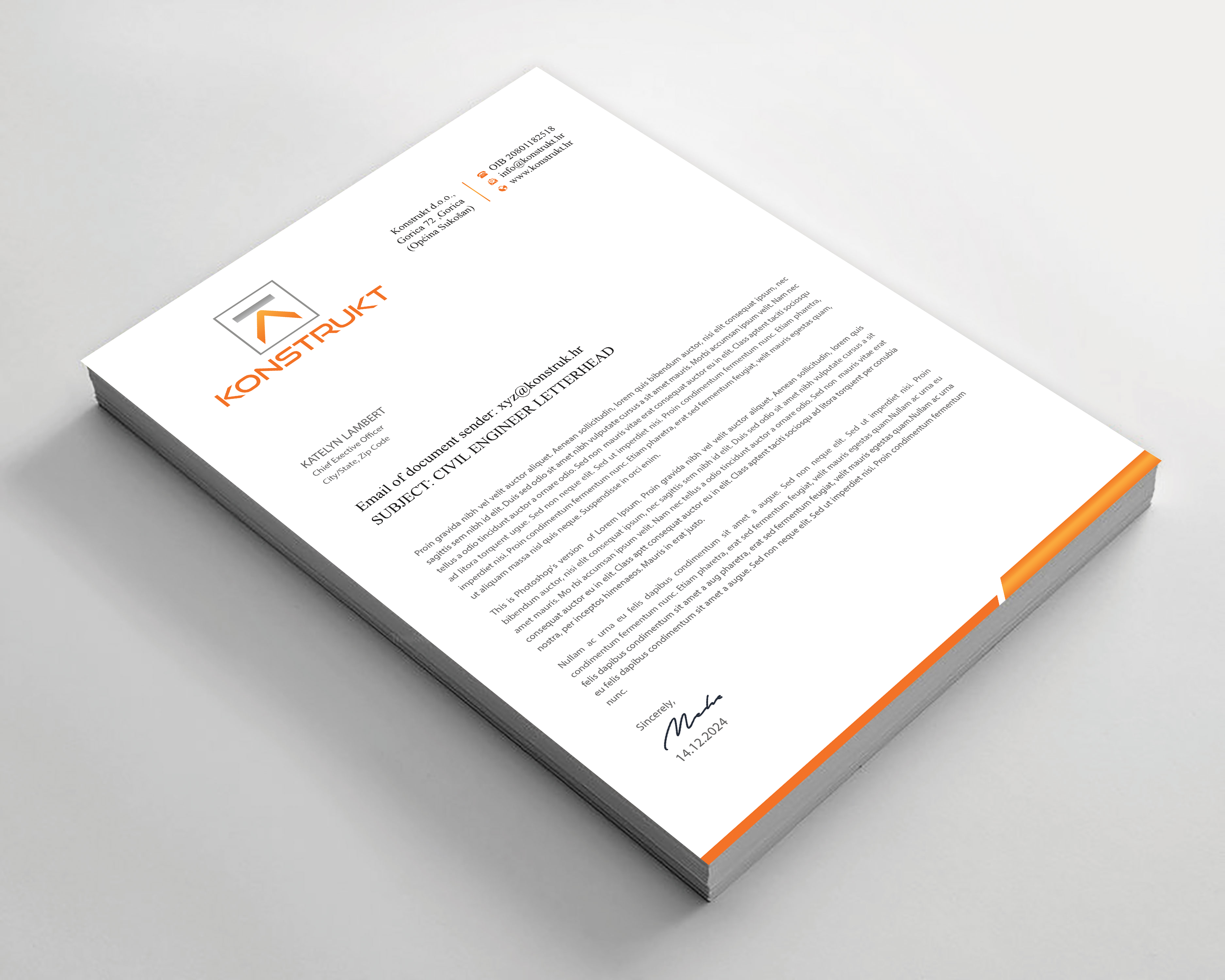 Letterhead Design by Expert Bappy for this project | Design #34349959