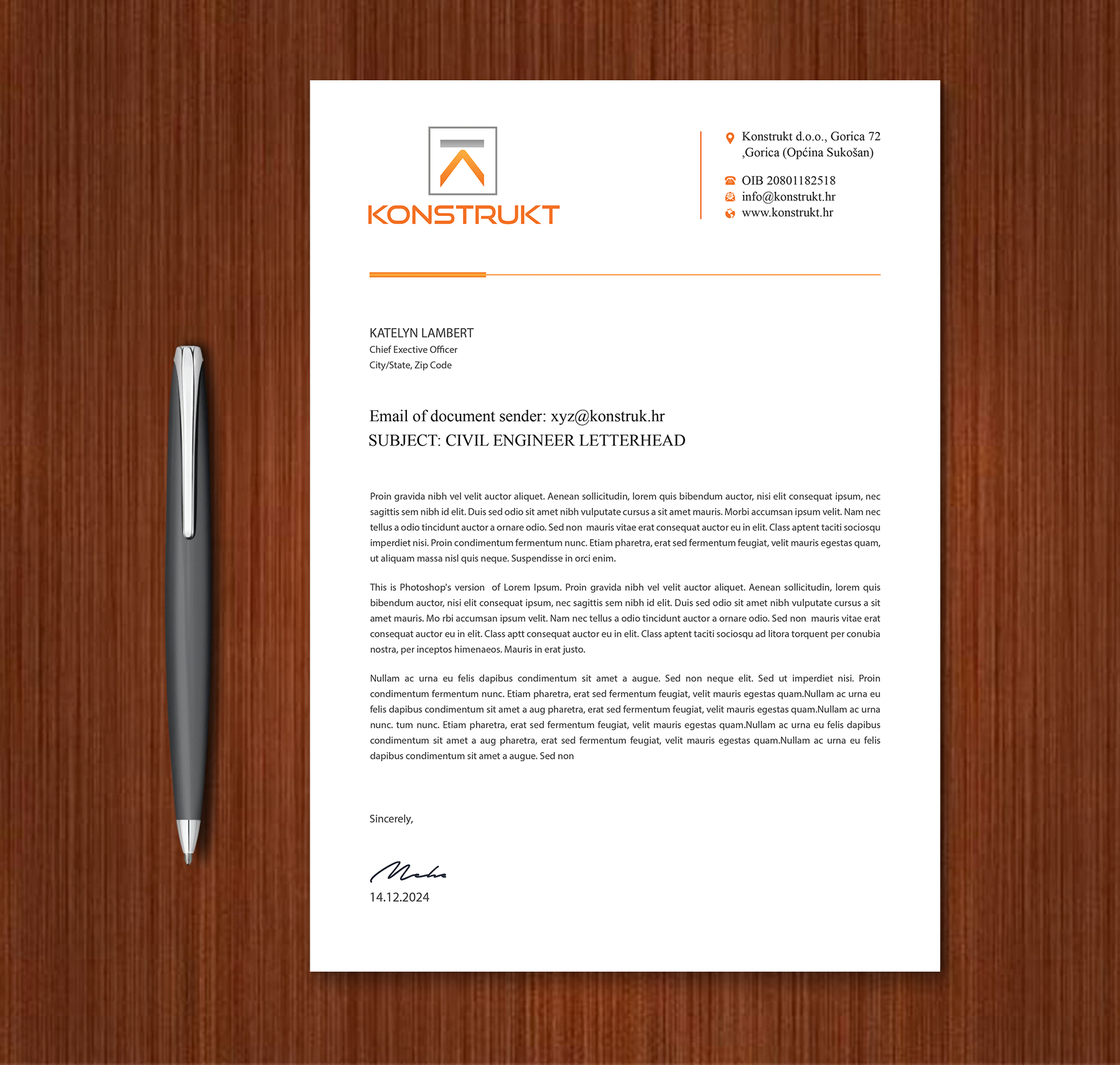 Letterhead Design by Expert Bappy for this project | Design #34349964