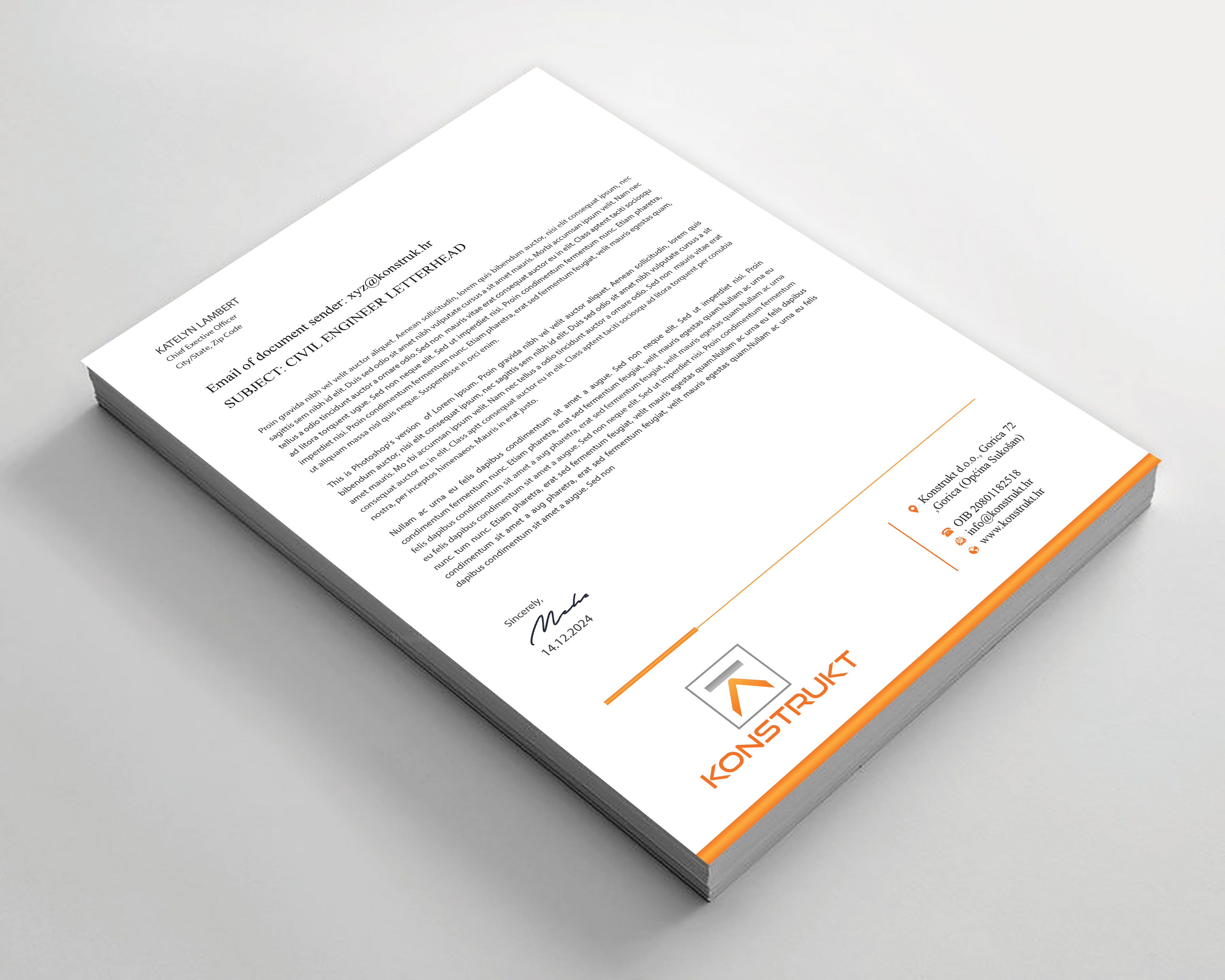 Letterhead Design by Expert Bappy for this project | Design #34350069
