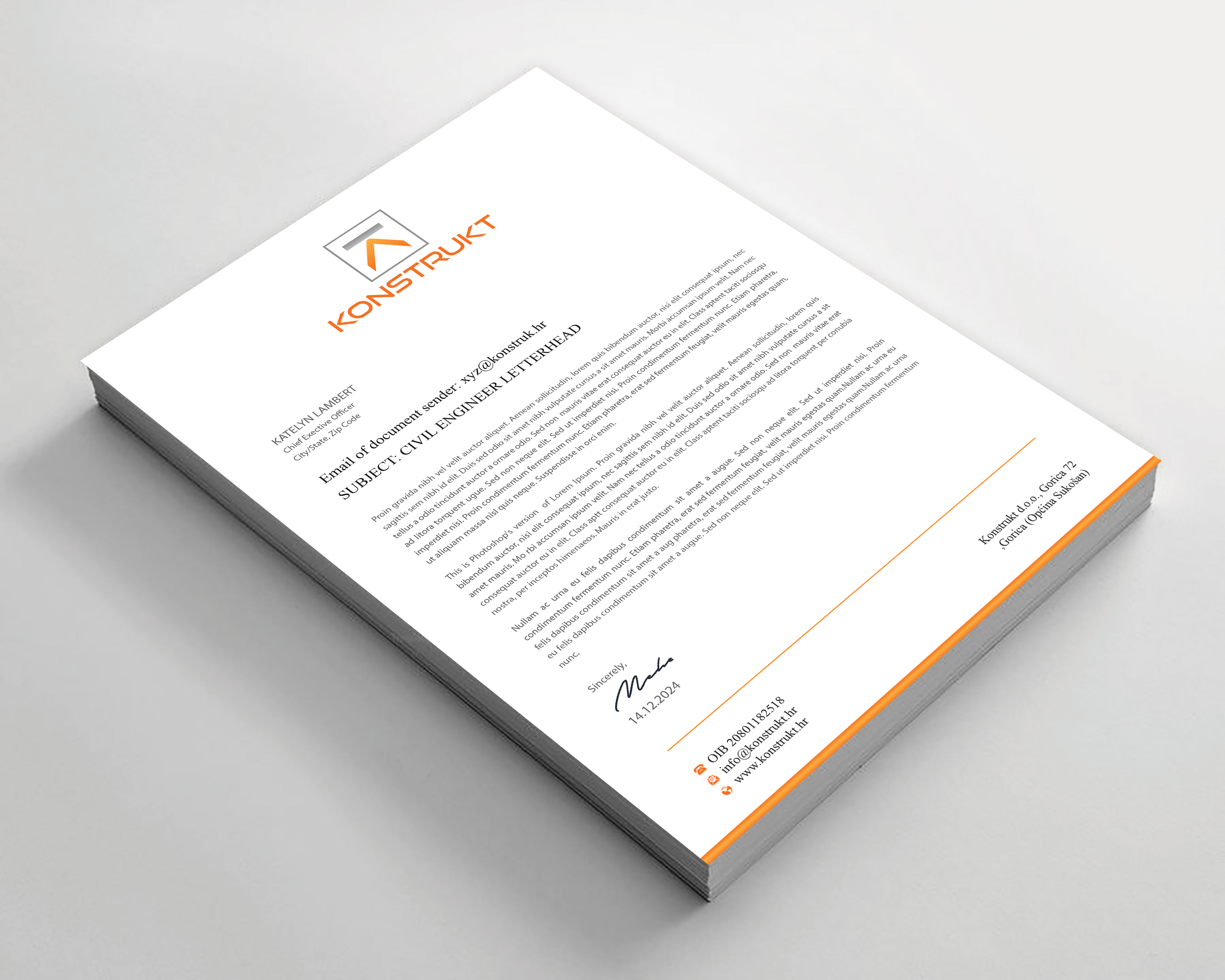 Letterhead Design by Expert Bappy for this project | Design #34350098