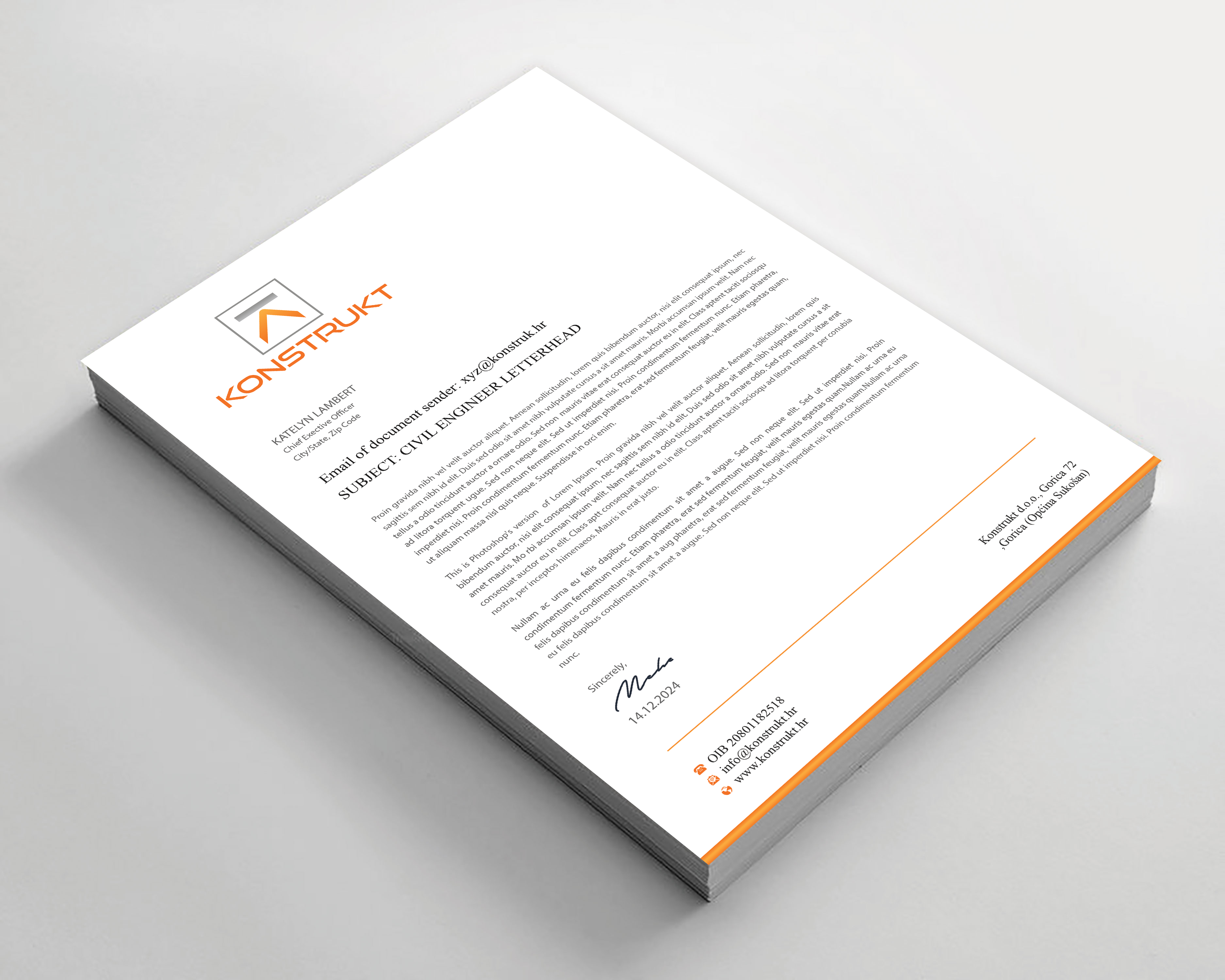 Letterhead Design by Expert Bappy for this project | Design #34350112