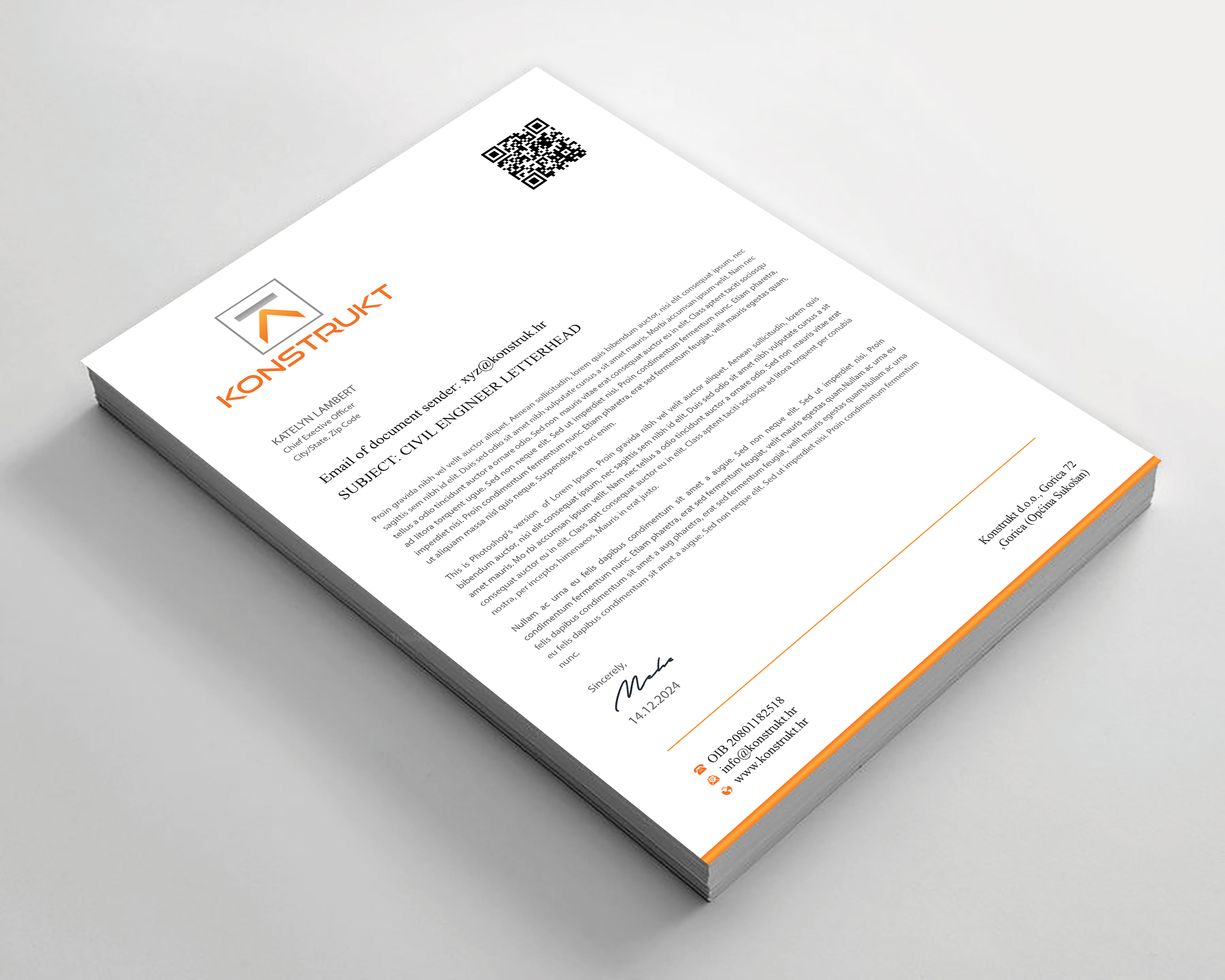 Letterhead Design by Expert Bappy for this project | Design #34350138