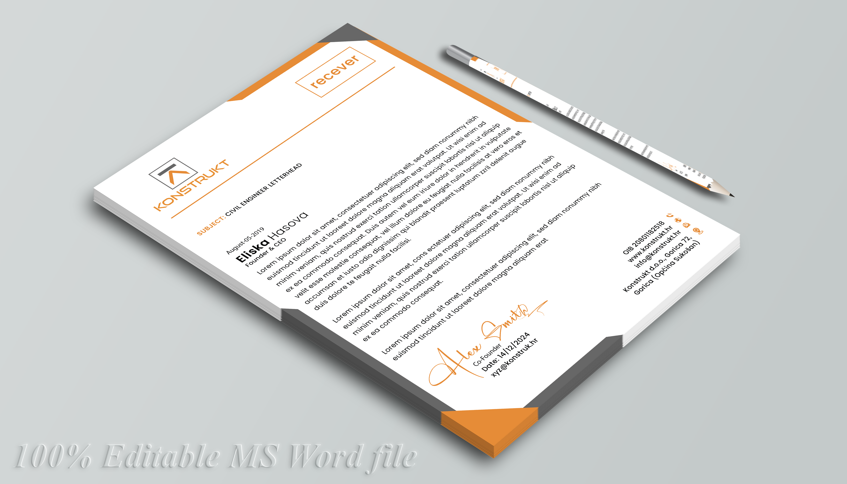 Letterhead Design by DesignerShahadat for this project | Design #34357465