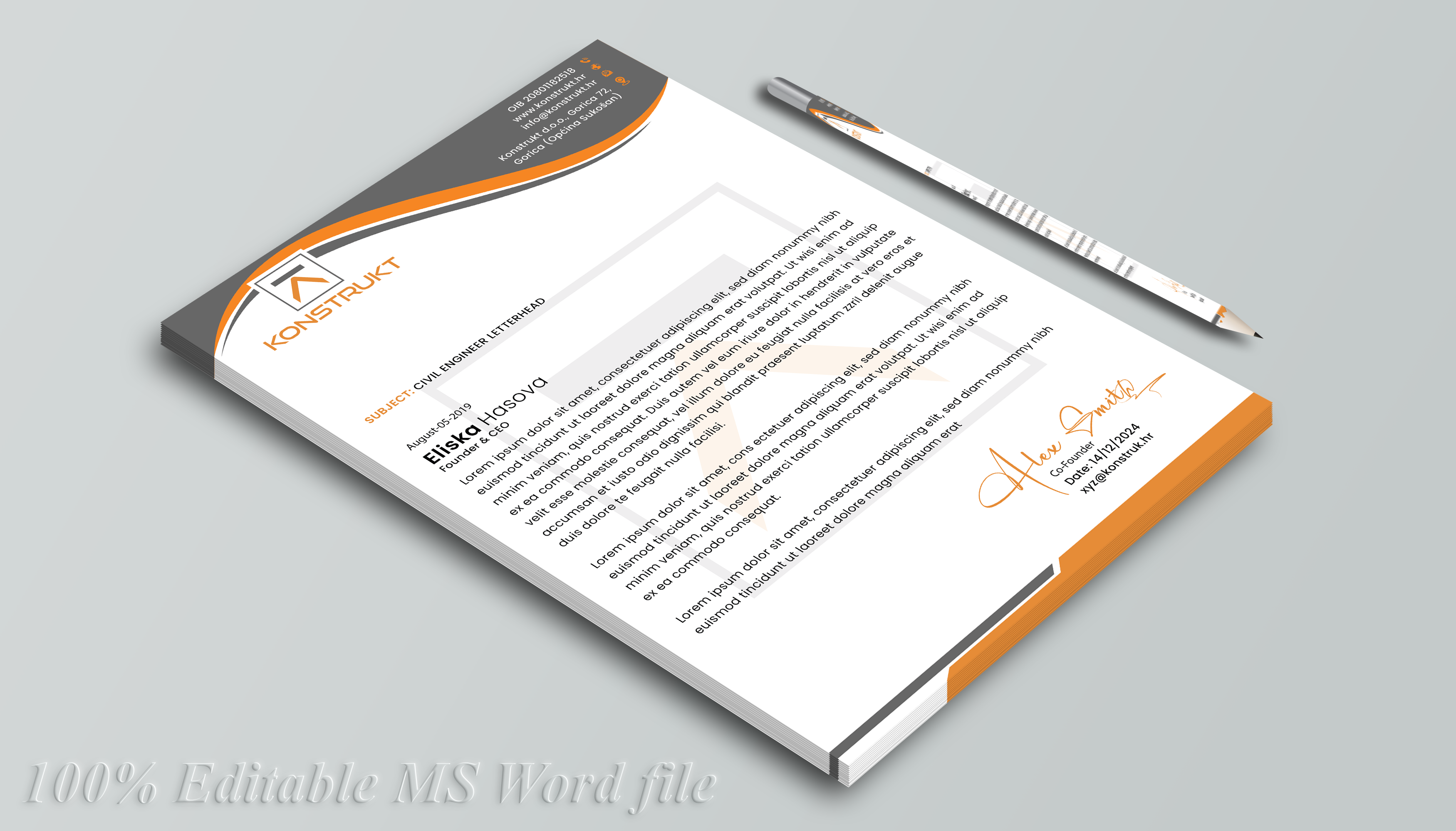 Letterhead Design by DesignerShahadat for this project | Design #34357466