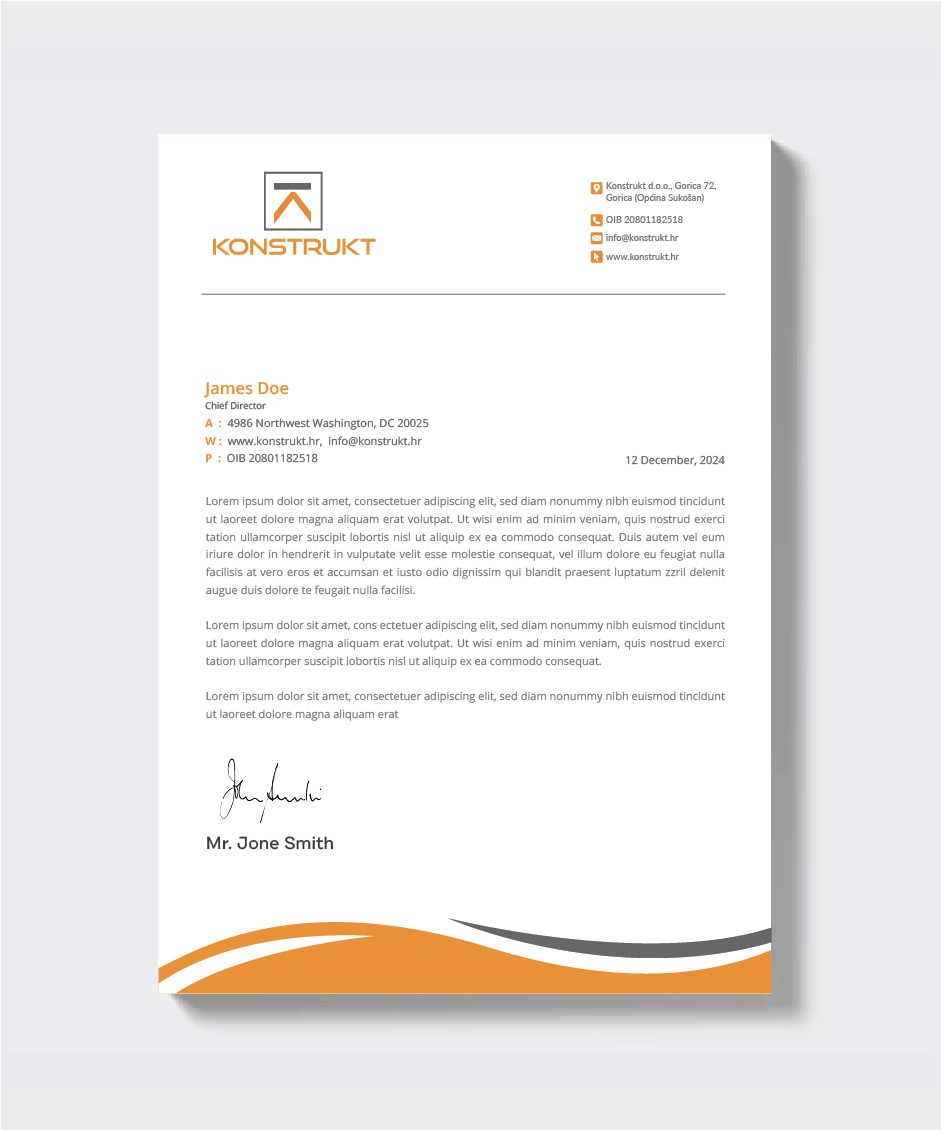 Letterhead Design by artbitin for this project | Design #34340007