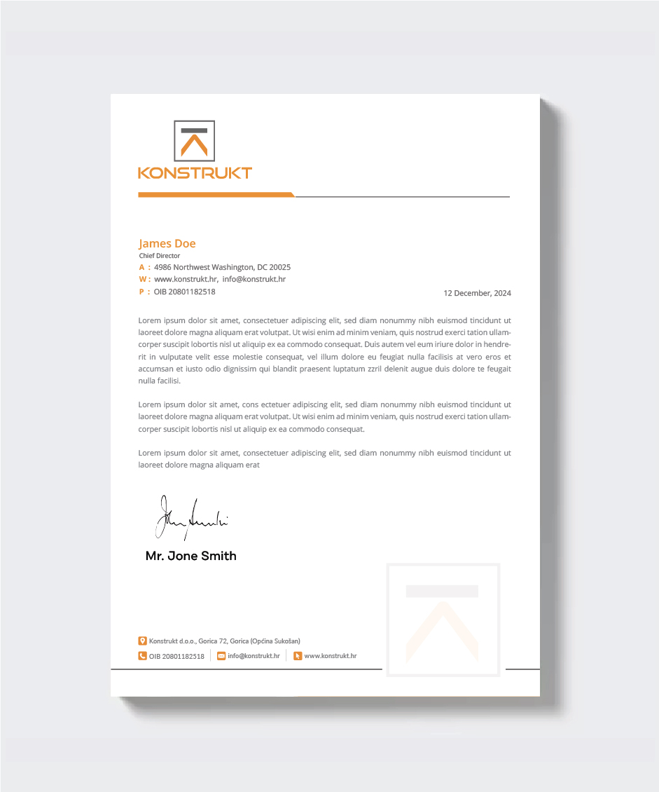 Letterhead Design by artbitin for this project | Design #34340011