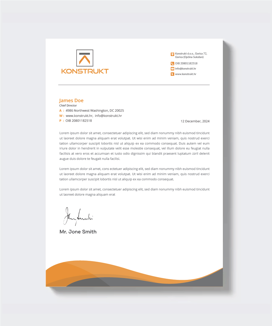 Letterhead Design by artbitin for this project | Design #34340012