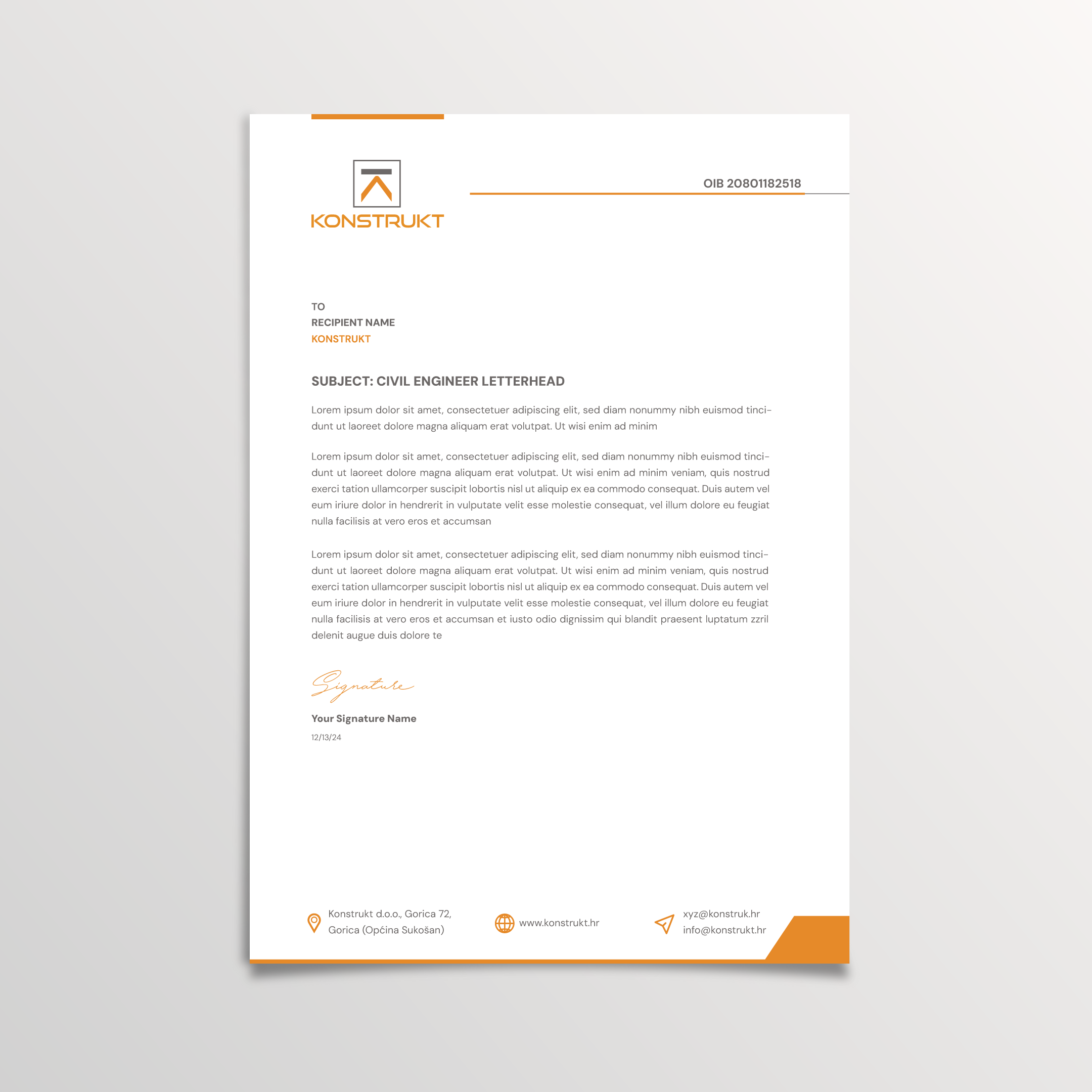 Letterhead Design by SKhatun for this project | Design: #34343363