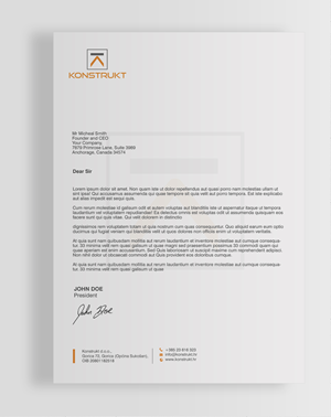 Letterhead Design by chandrayaan.creative for this project | Design: #34345746
