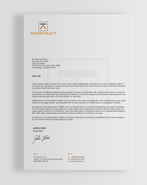 Letterhead Design by chandrayaan.creative for this project | Design: #34345829