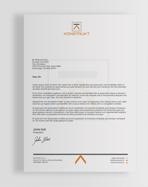 Letterhead Design by chandrayaan.creative for this project | Design: #34381538
