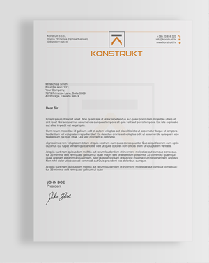 Letterhead Design by chandrayaan.creative for this project | Design: #34381618