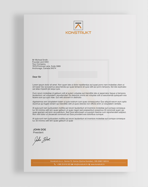 Letterhead Design by chandrayaan.creative for this project | Design: #34409121