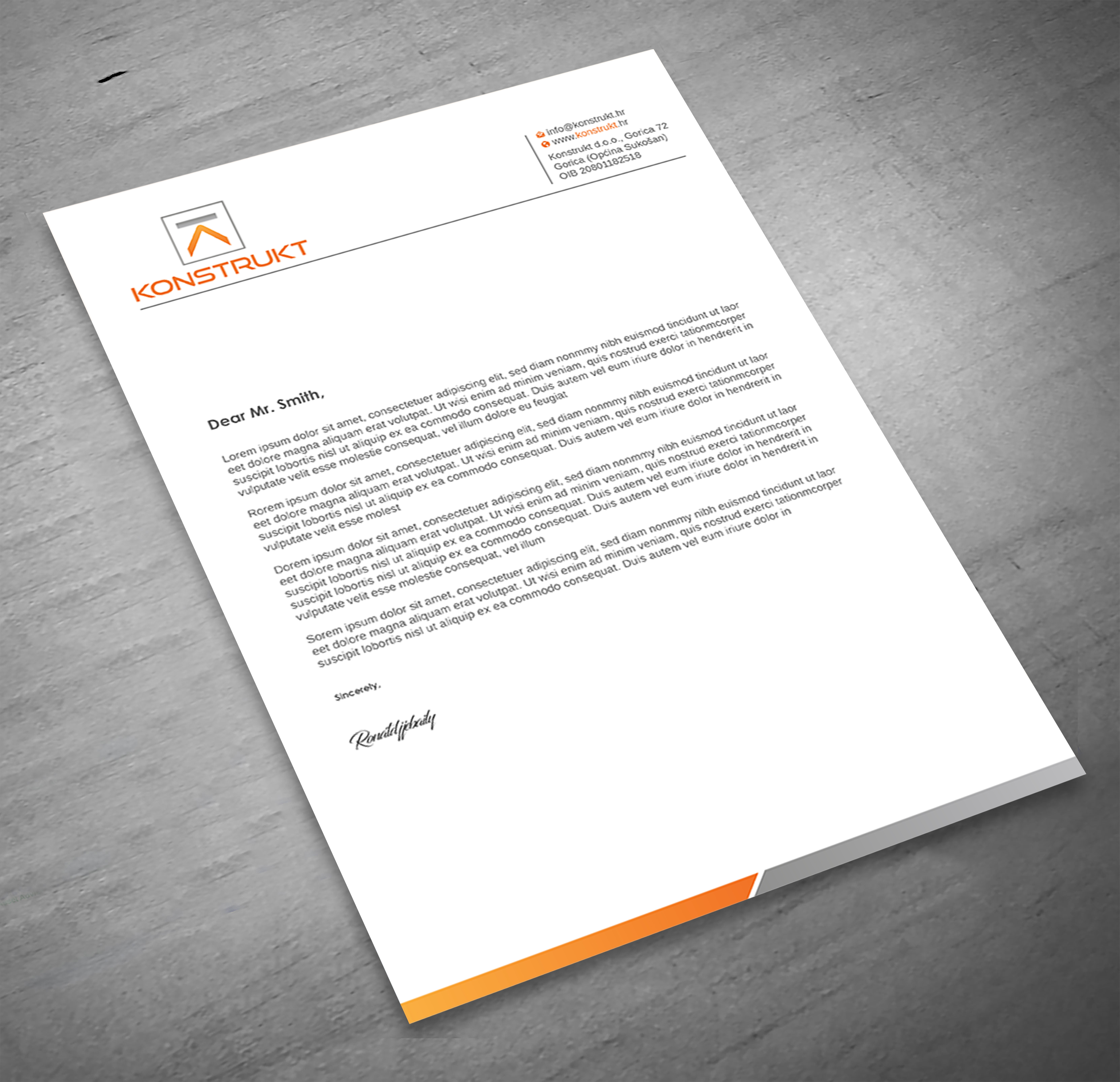 Letterhead Design by Imagine design000 for this project | Design #34339430