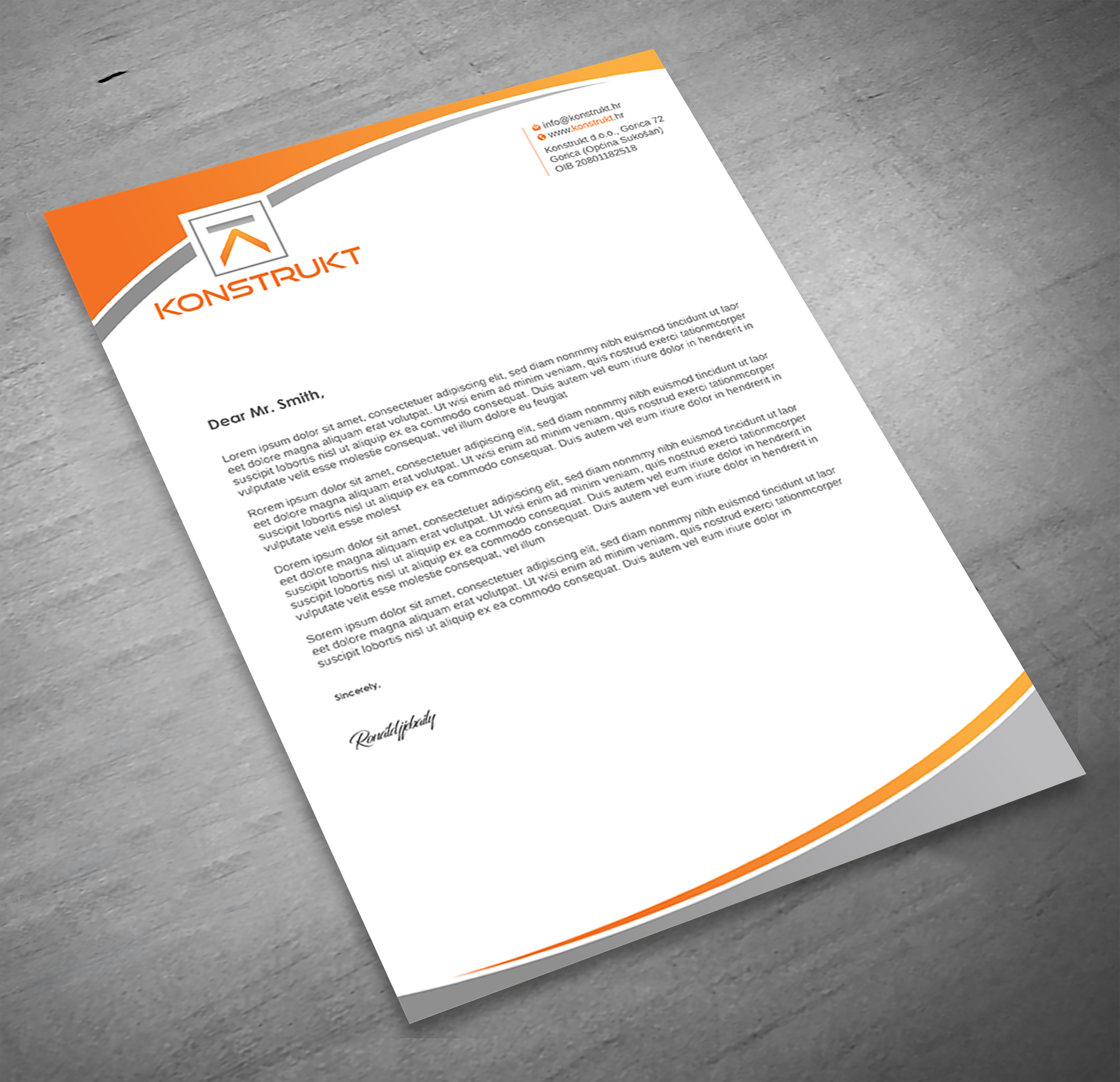 Letterhead Design by Imagine design000 for this project | Design #34339431