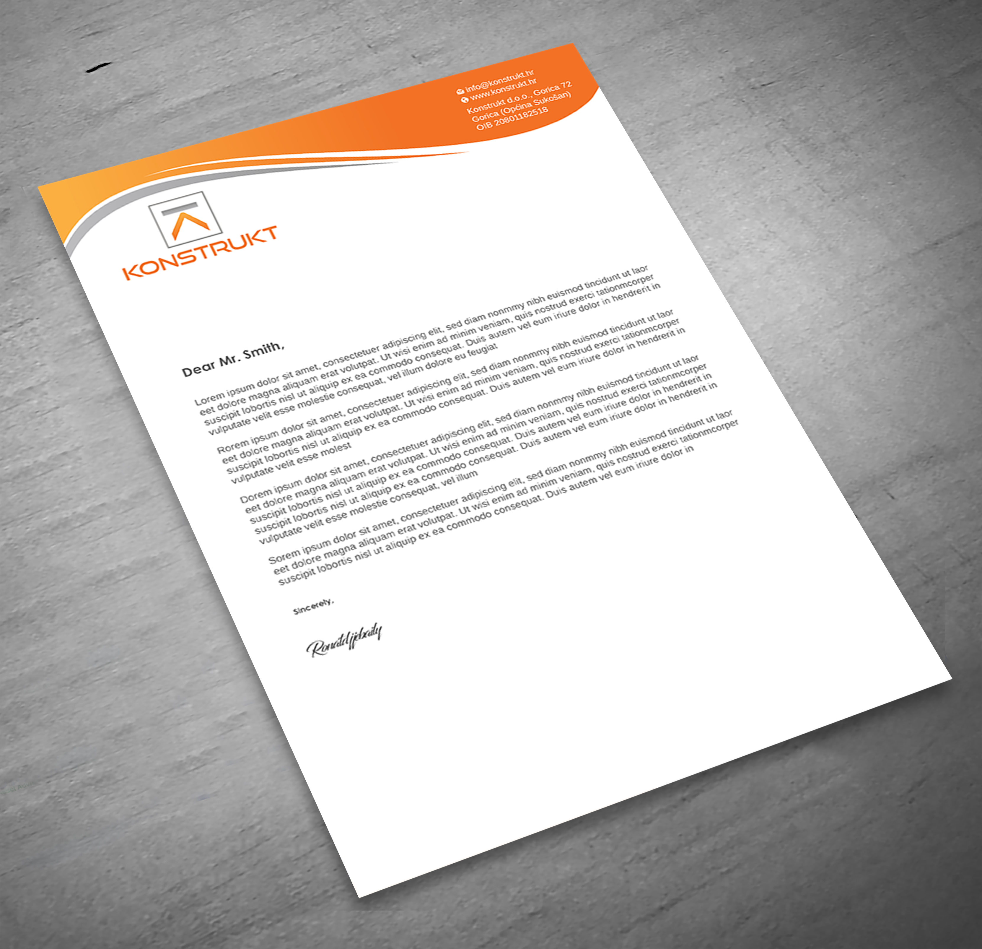 Letterhead Design by Imagine design000 for this project | Design #34339433