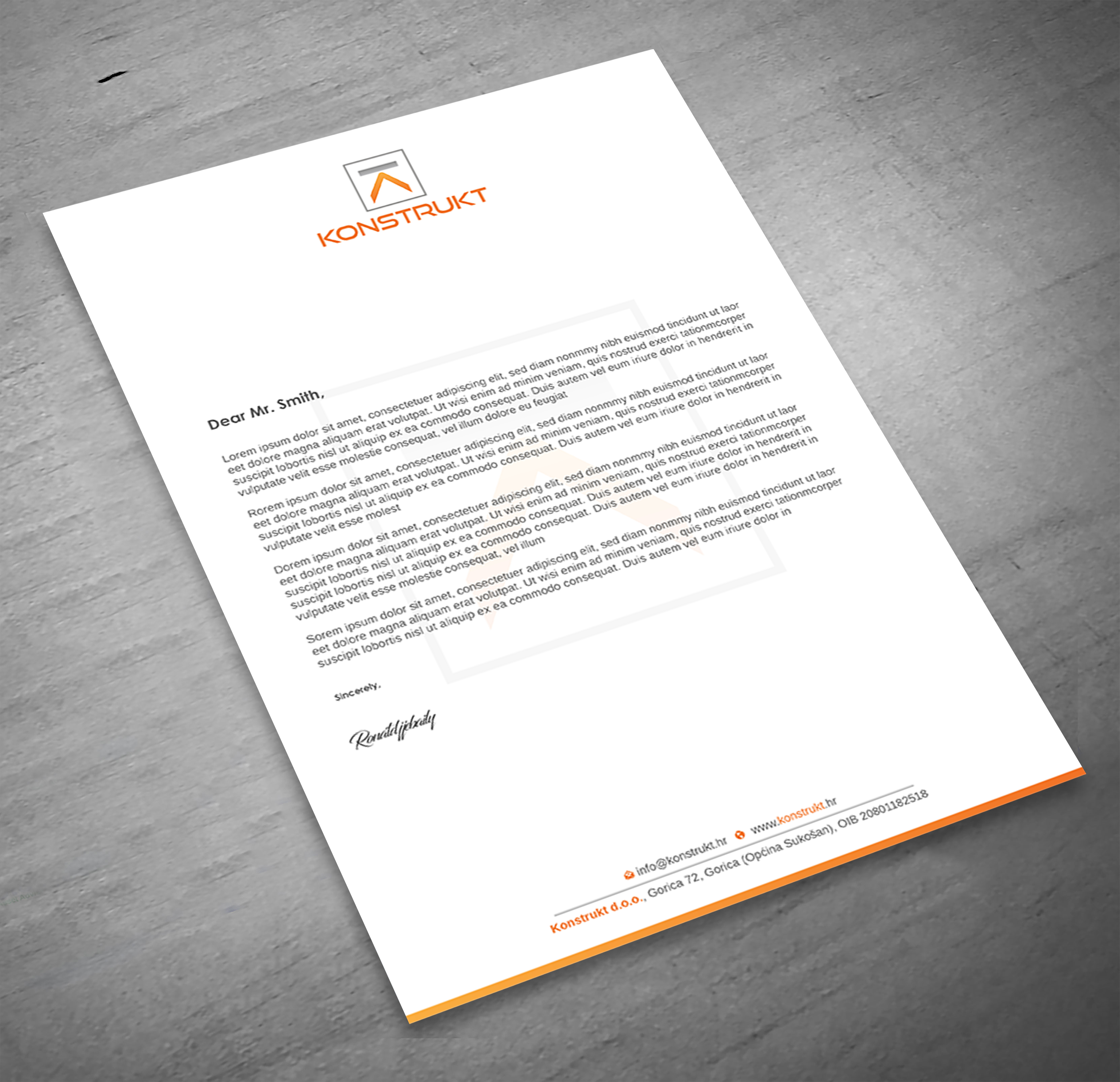 Letterhead Design by Imagine design000 for this project | Design #34339434