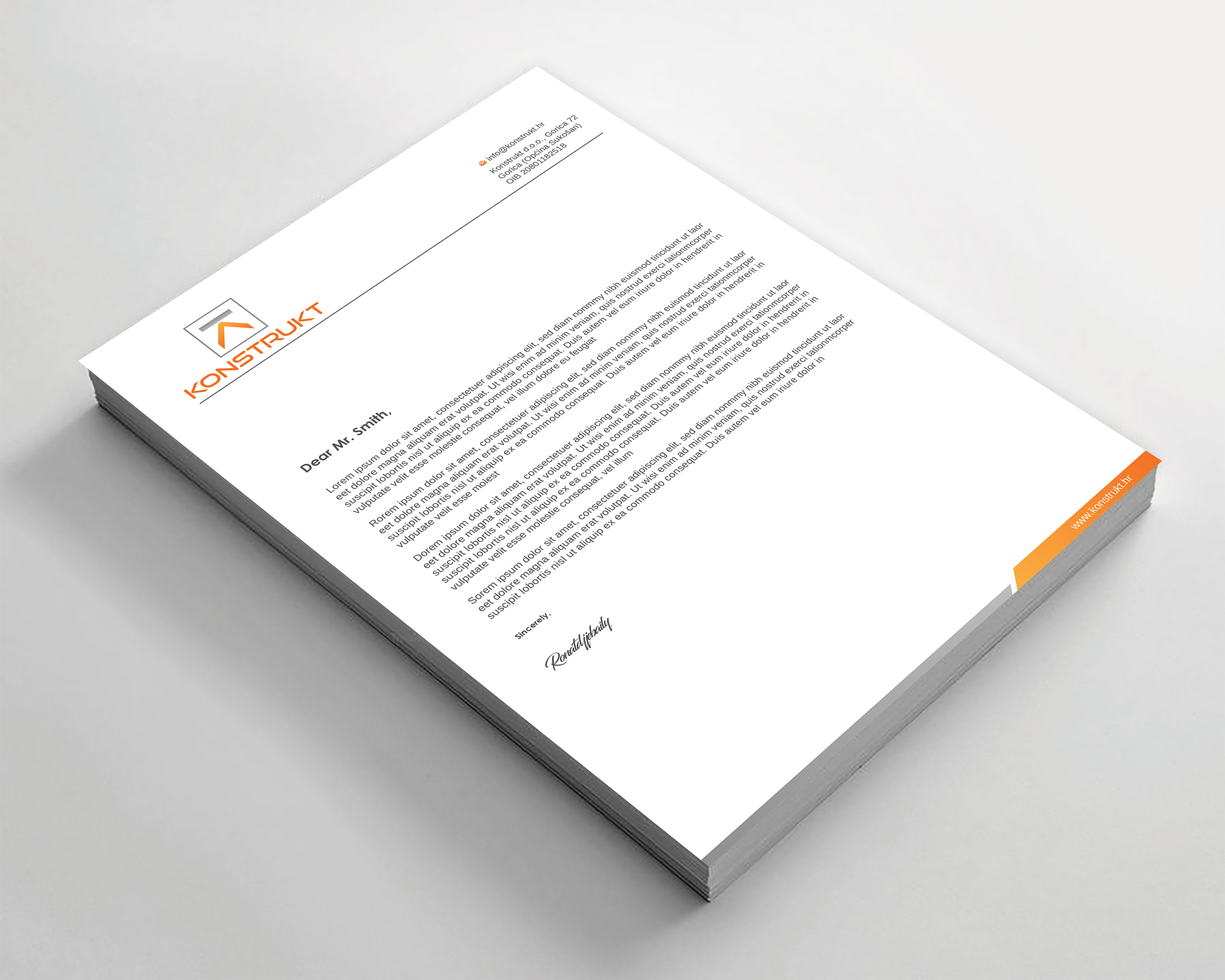 Letterhead Design by Imagine design000 for this project | Design #34339442