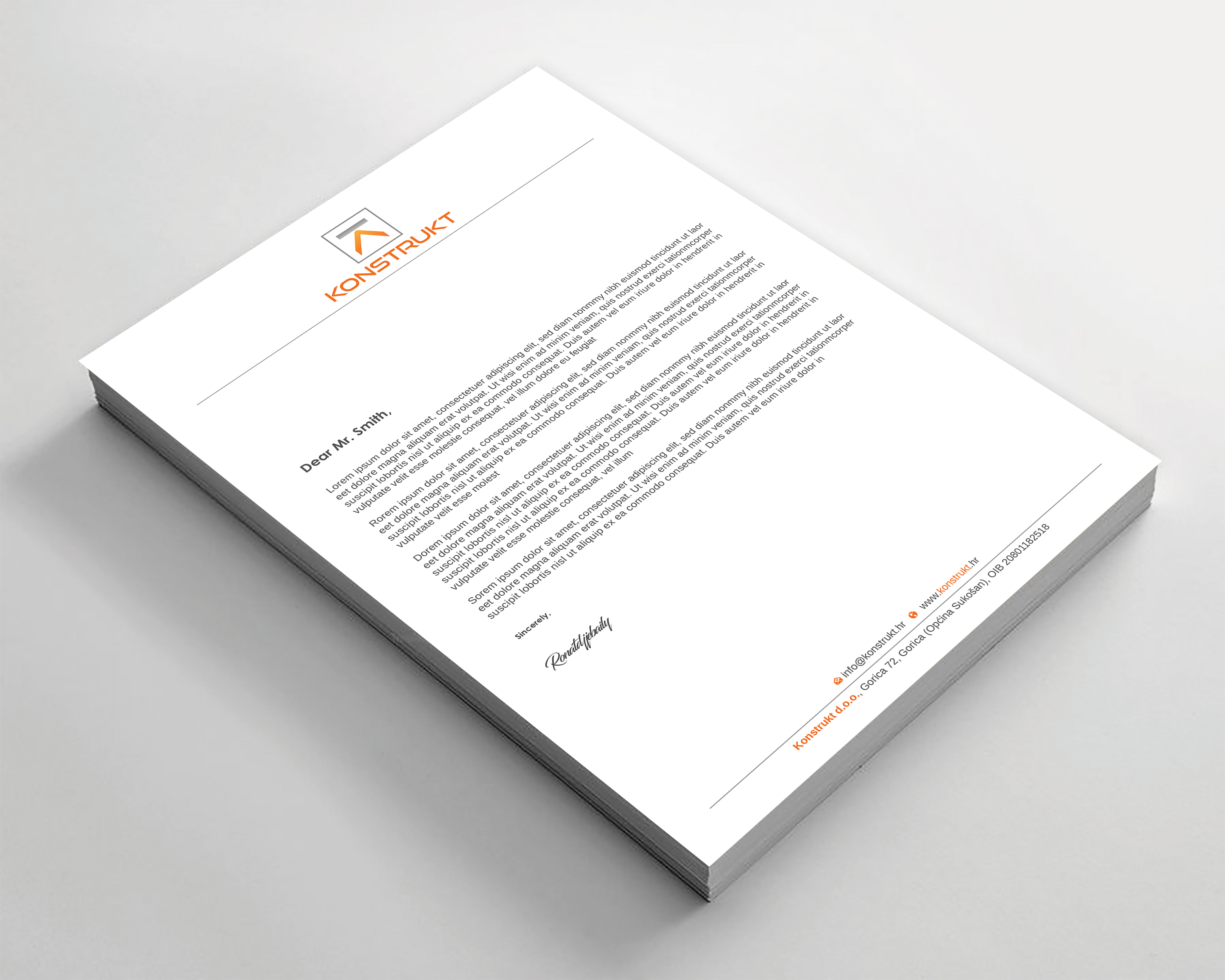 Letterhead Design by Imagine design000 for this project | Design #34339445