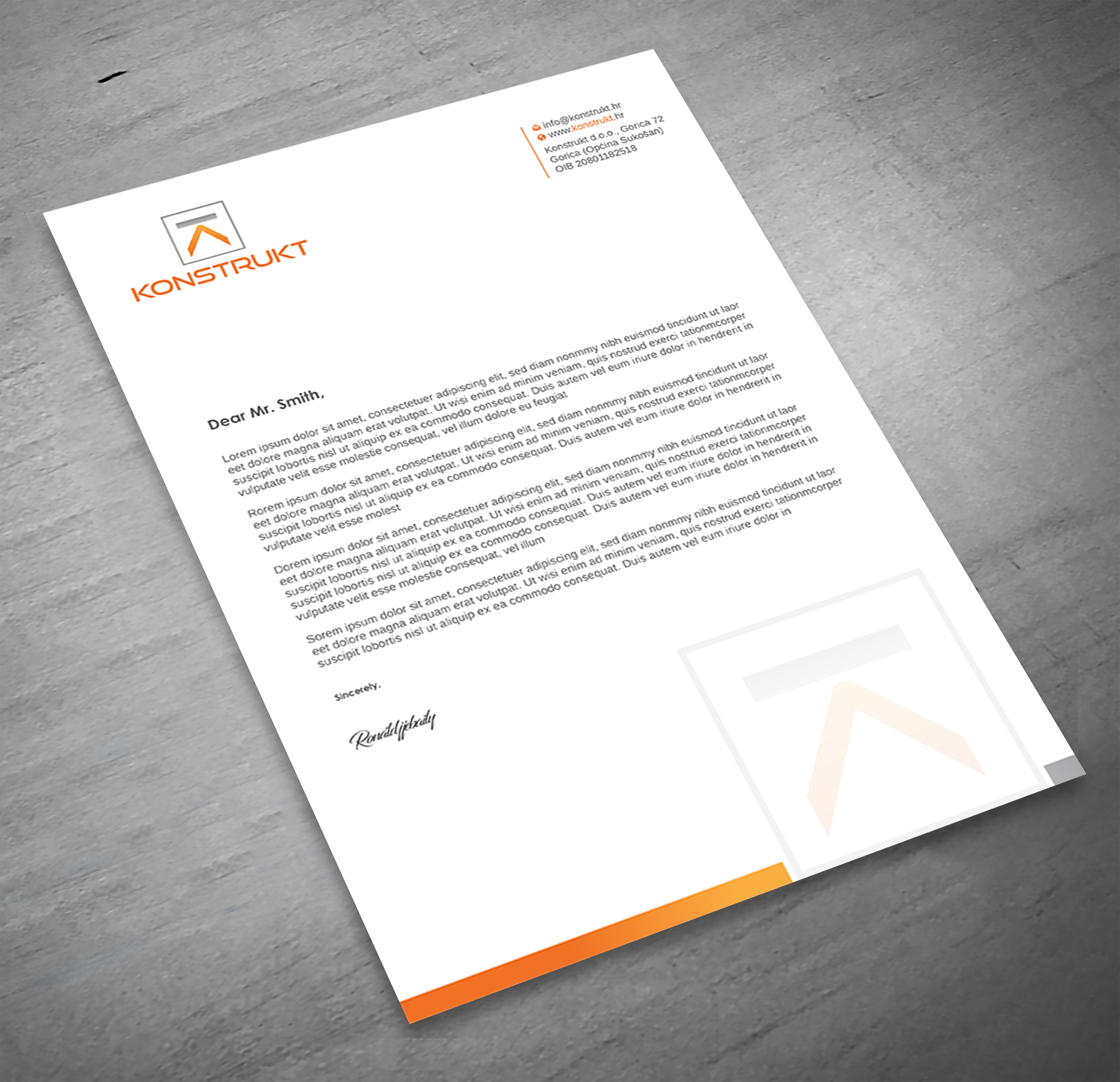 Letterhead Design by Imagine design000 for this project | Design #34339446