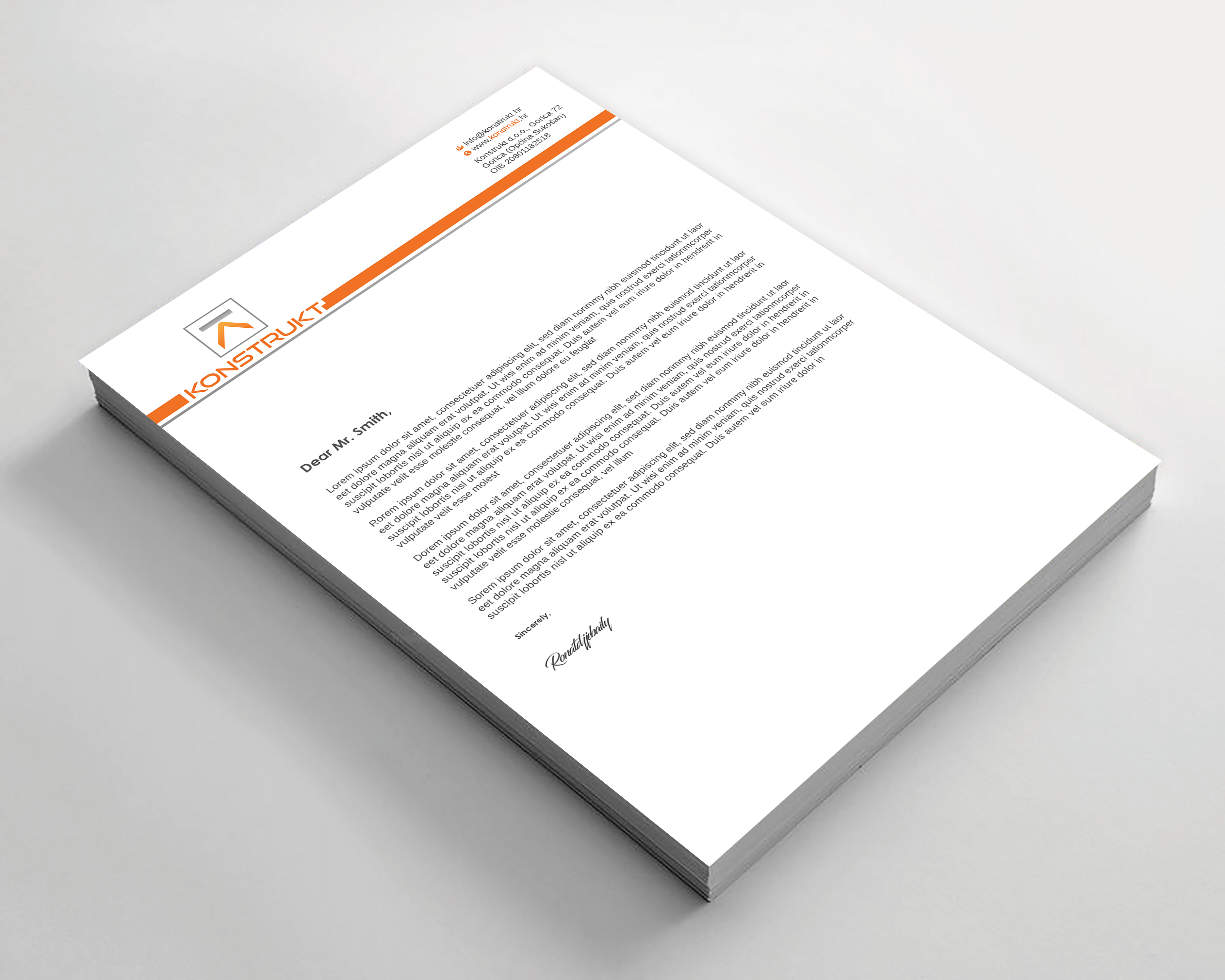Letterhead Design by Imagine design000 for this project | Design #34339456