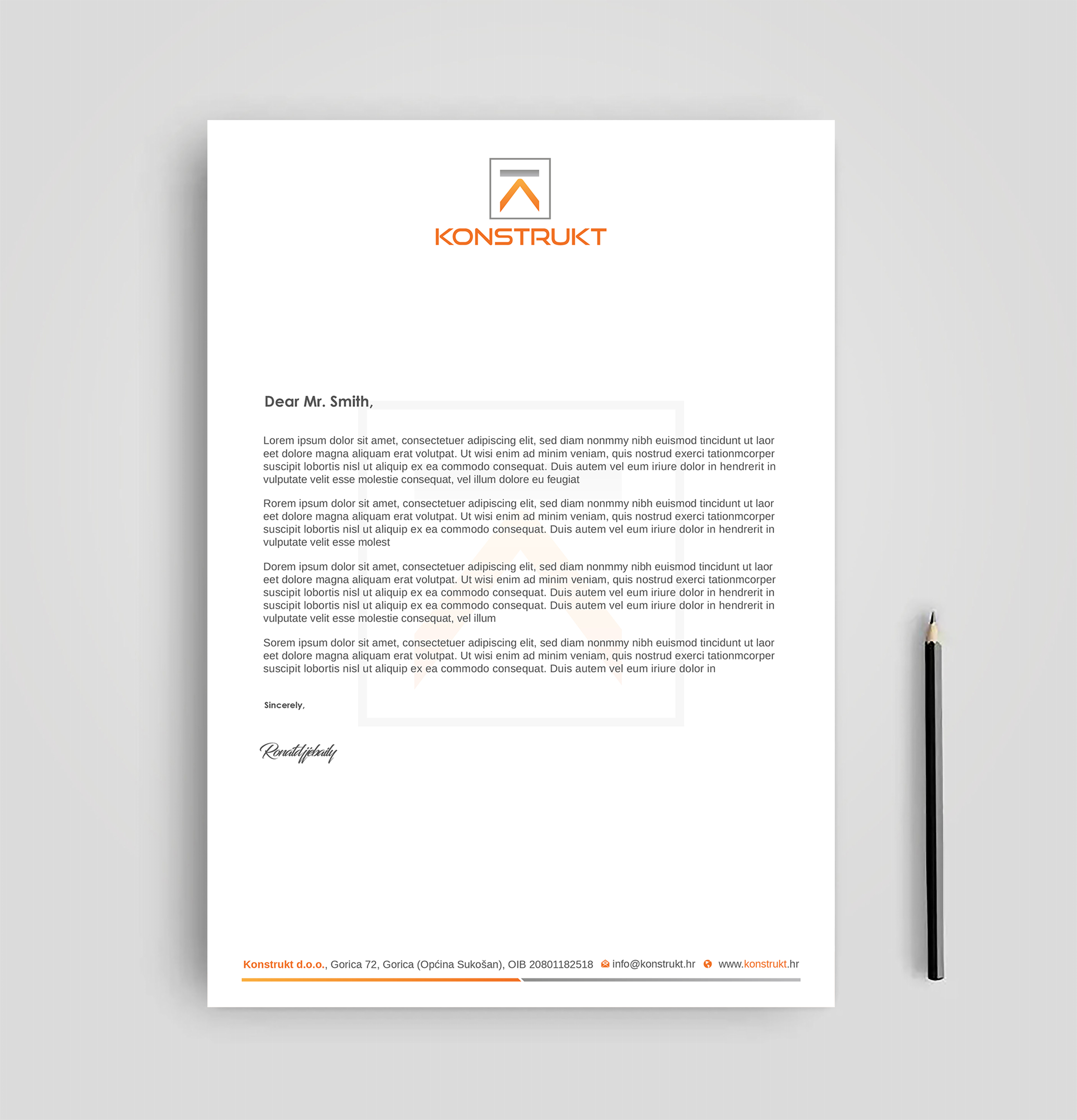 Letterhead Design by Imagine design000 for this project | Design #34339458