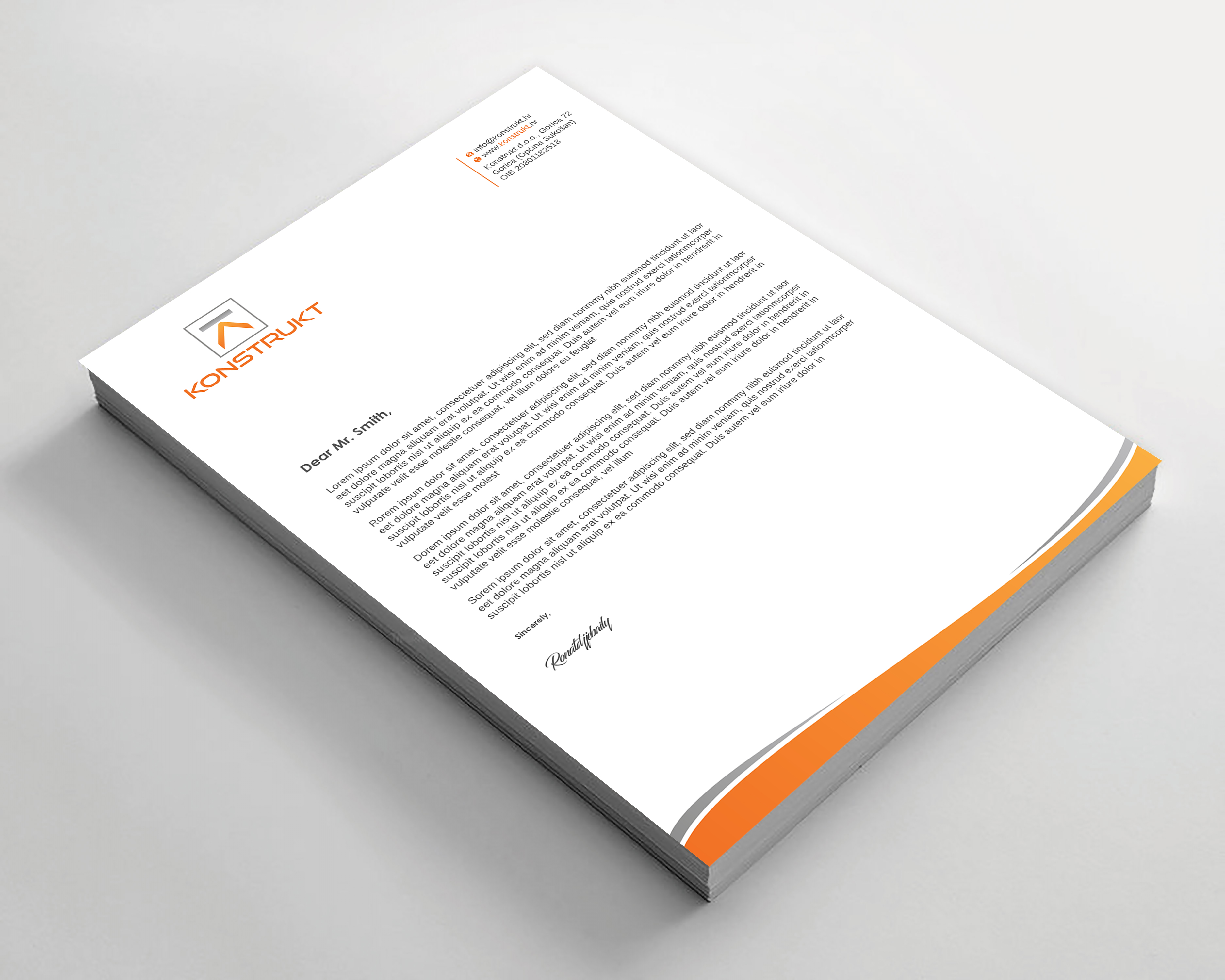Letterhead Design by Imagine design000 for this project | Design #34339459