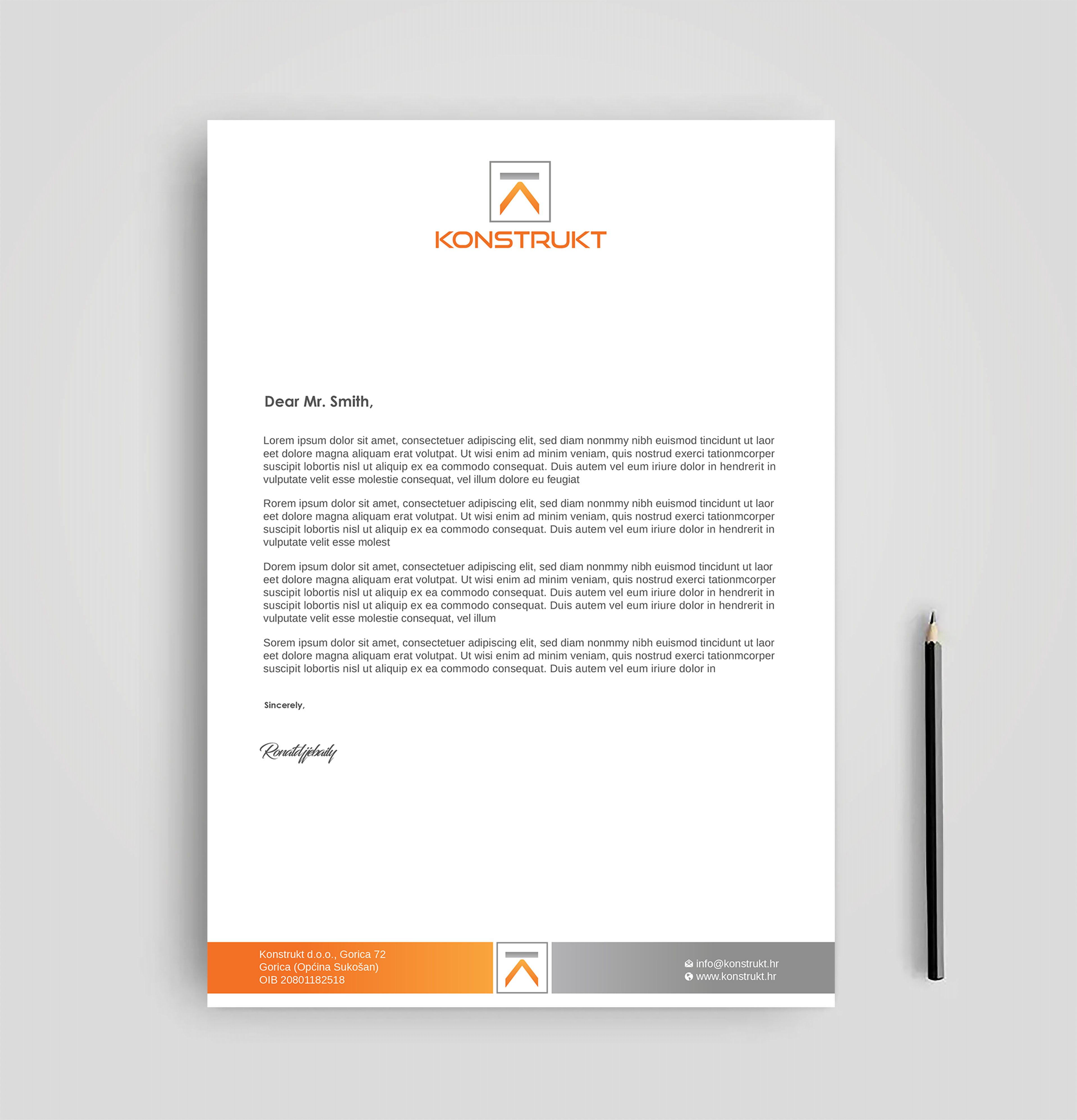 Letterhead Design by Imagine design000 for this project | Design #34339460