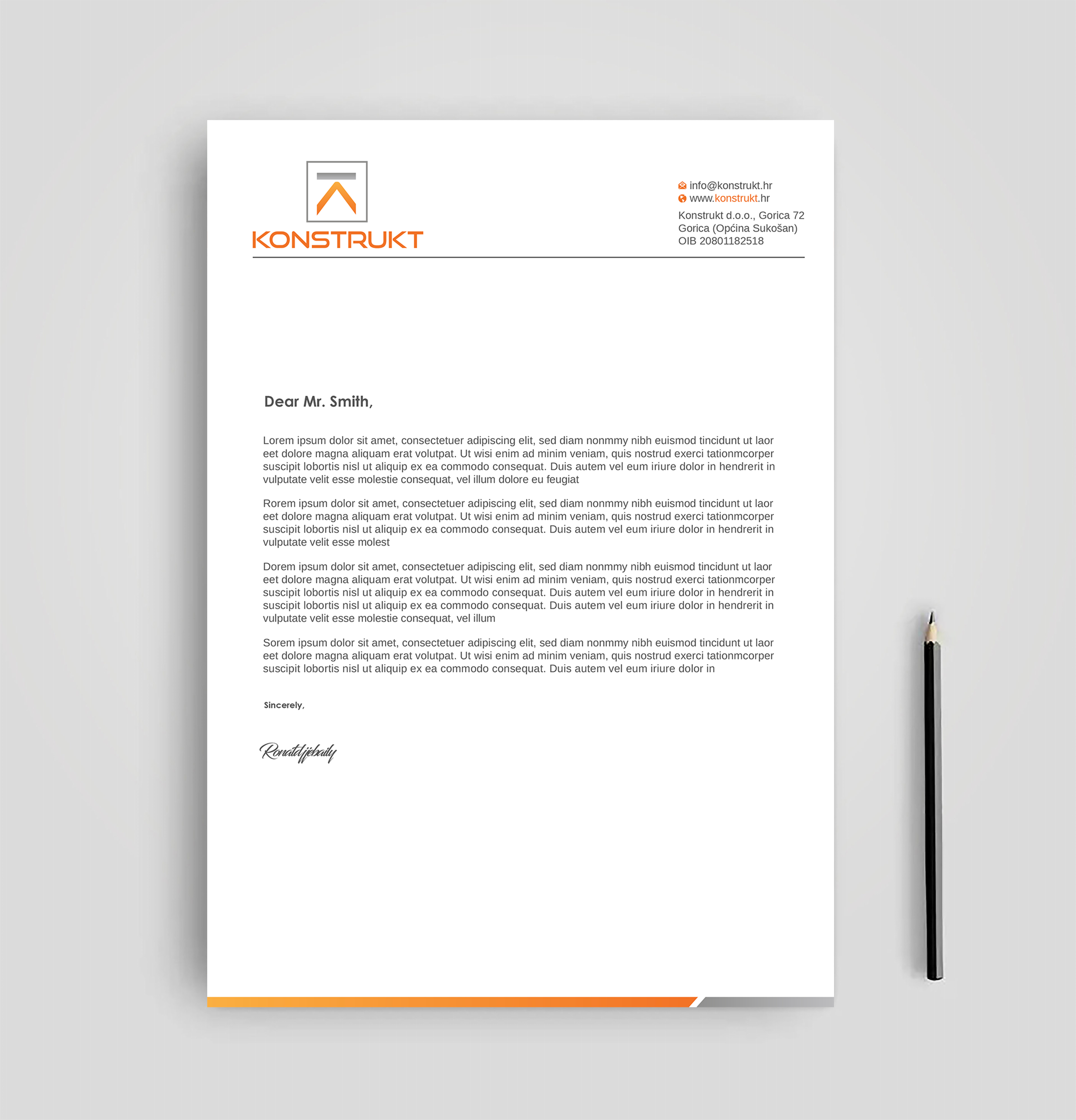 Letterhead Design by Imagine design000 for this project | Design #34339465