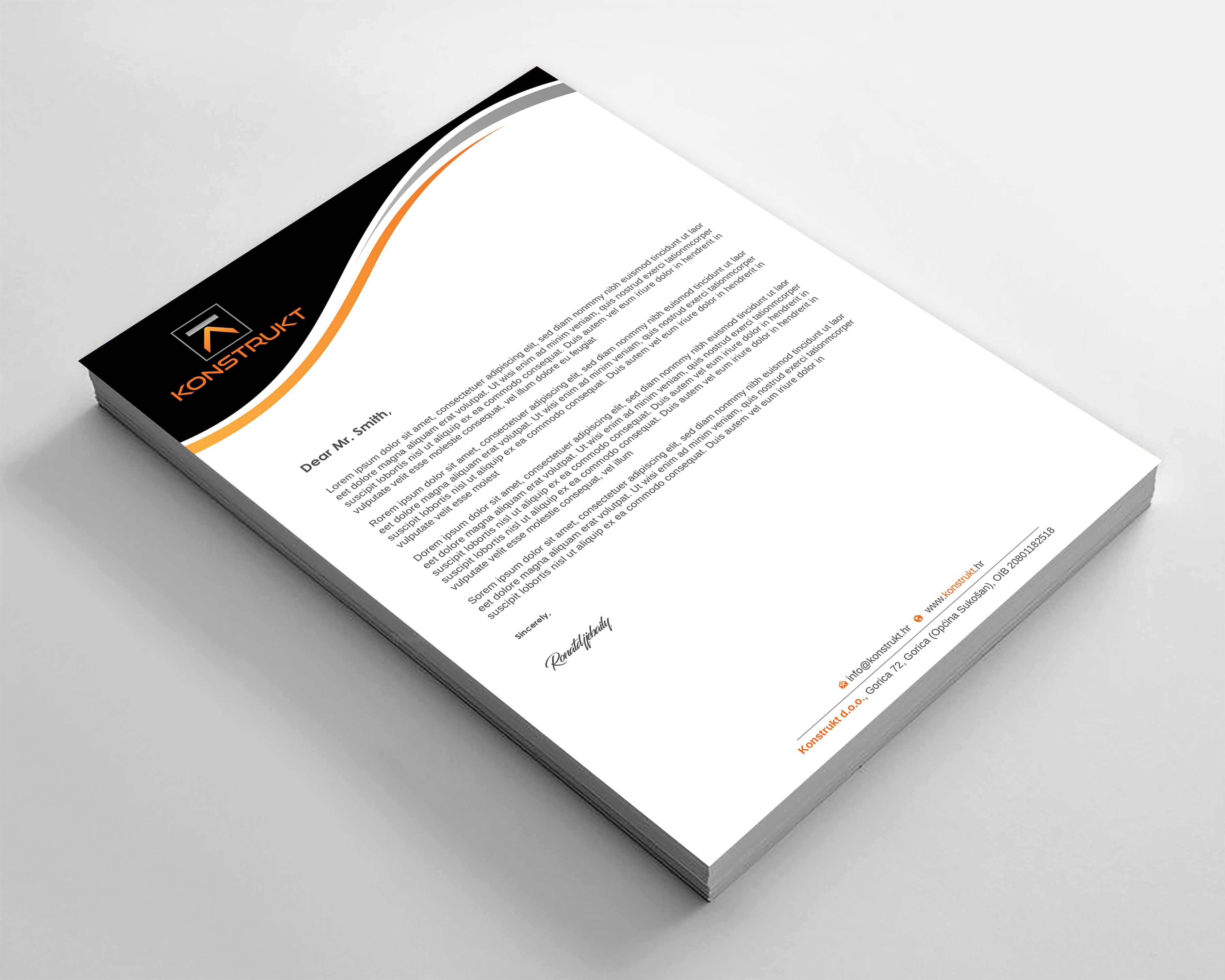 Letterhead Design by Imagine design000 for this project | Design #34341241