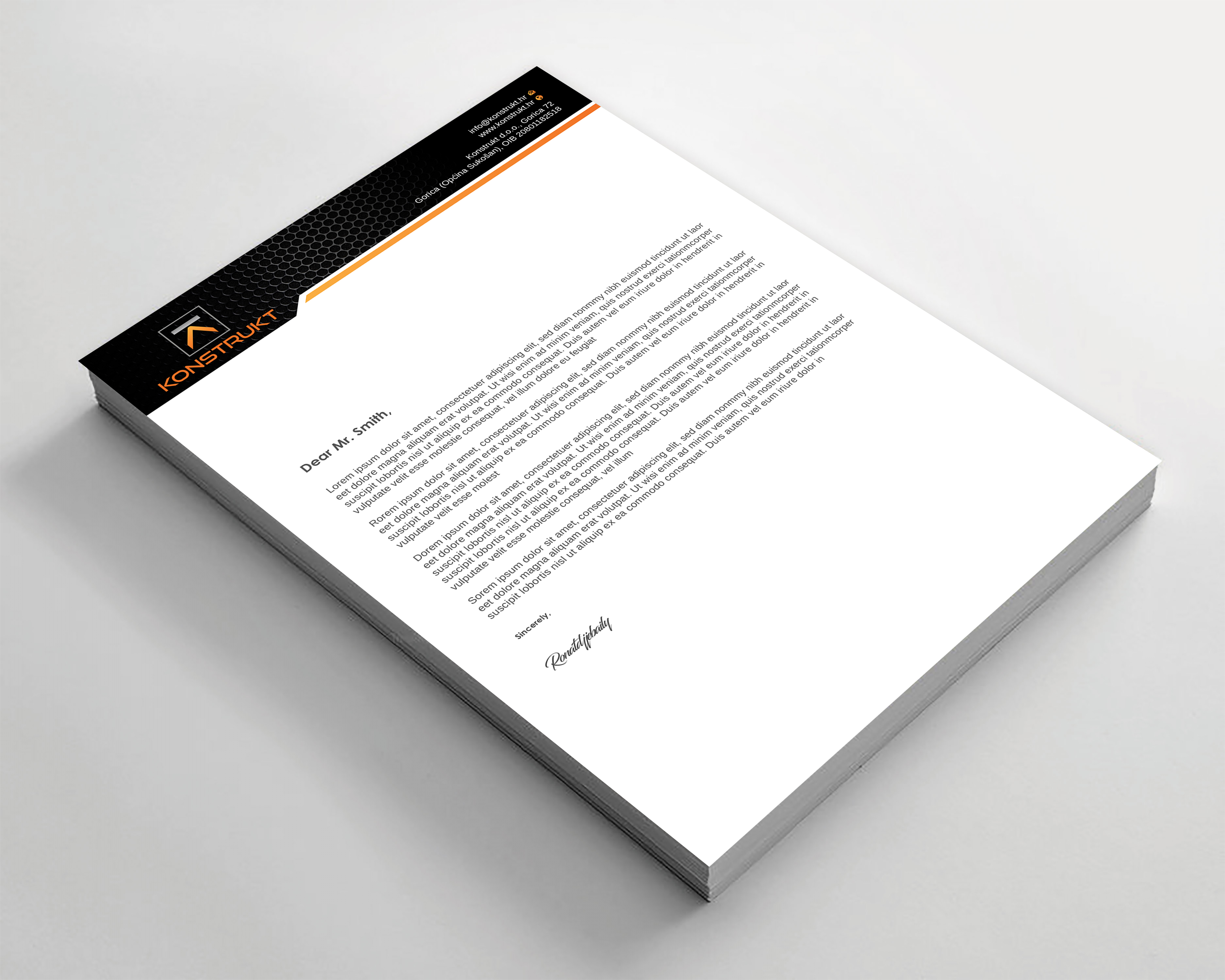 Letterhead Design by Imagine design000 for this project | Design #34341242