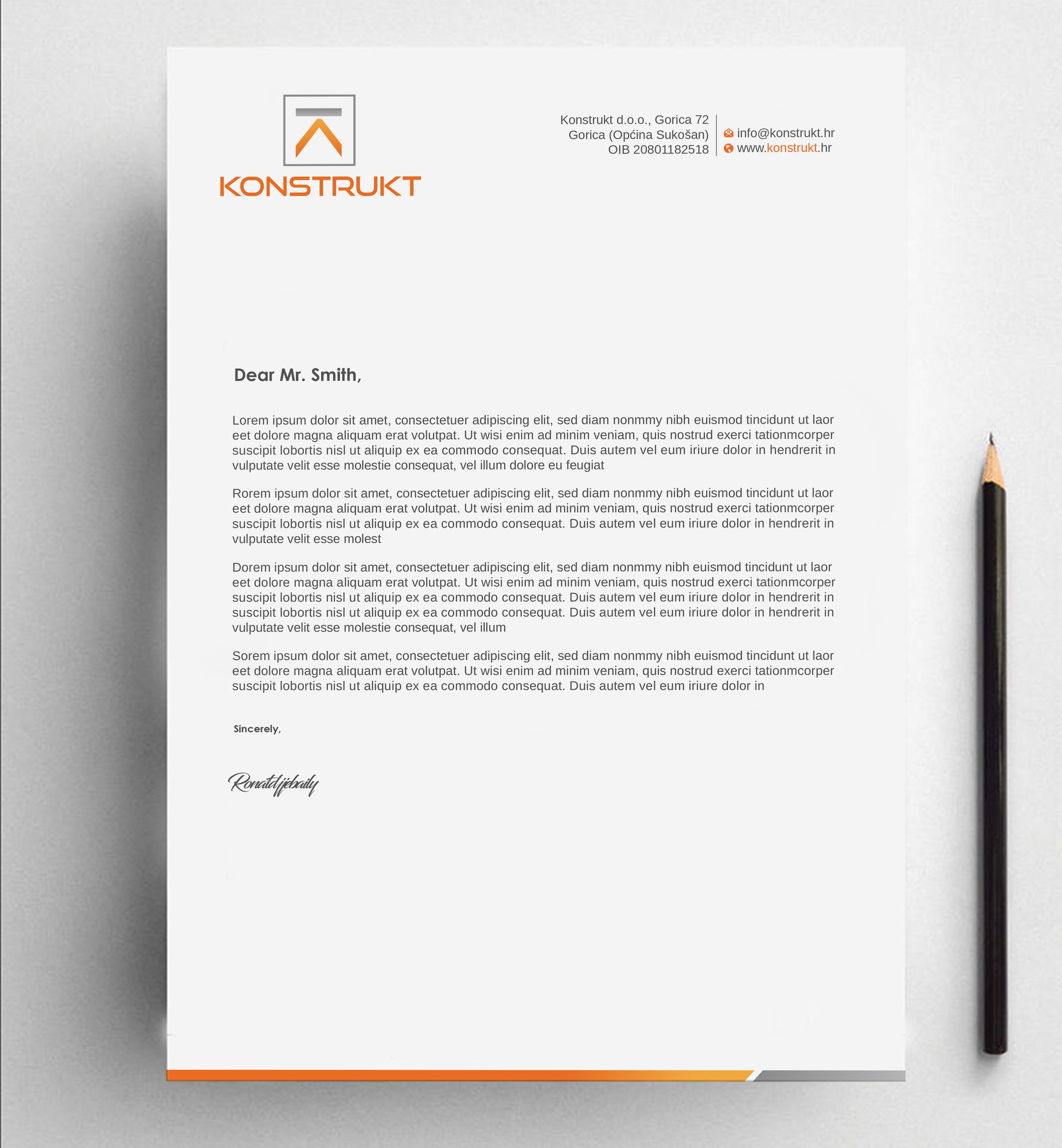 Letterhead Design by Imagine design000 for this project | Design #34341467