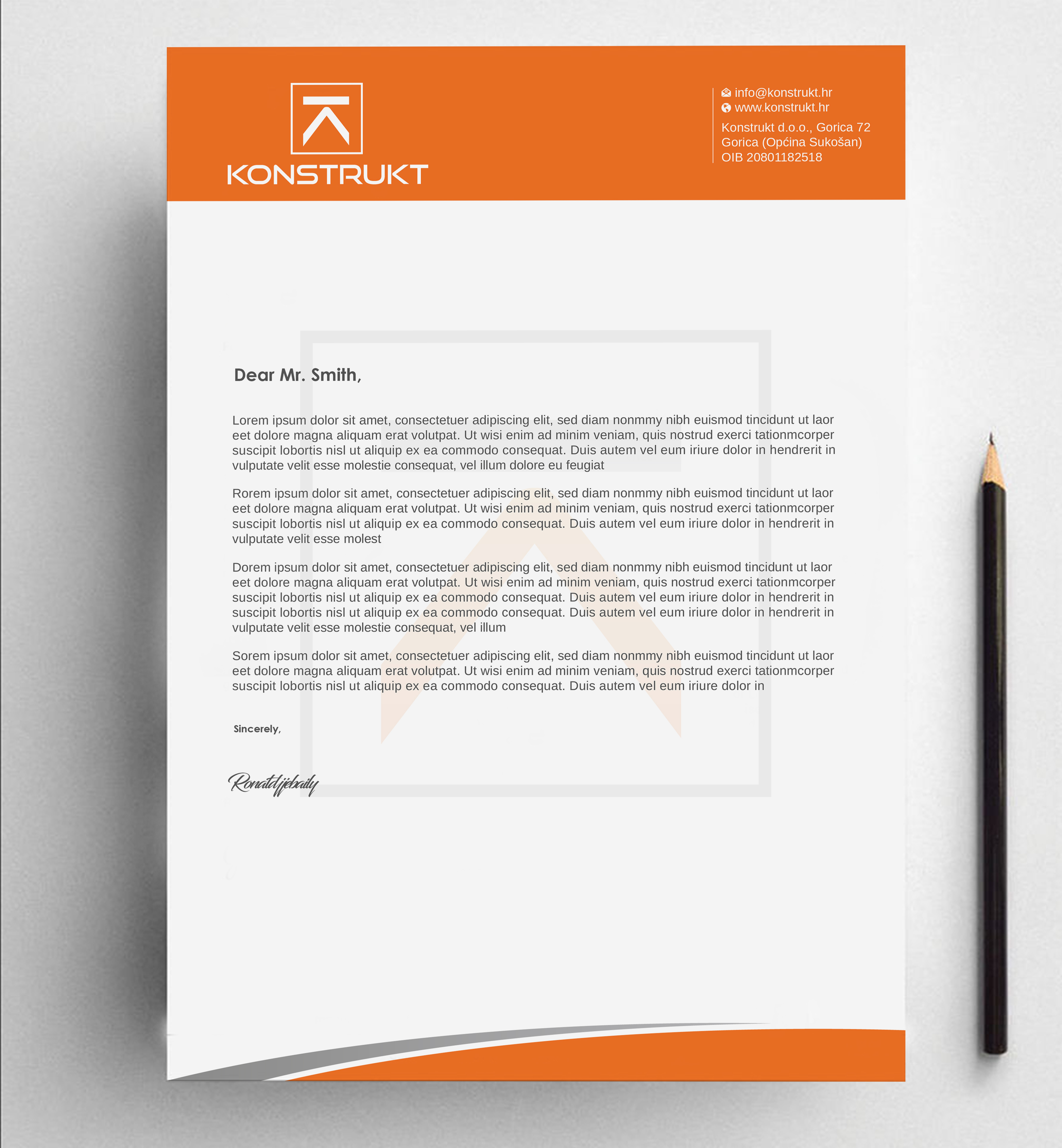 Letterhead Design by Imagine design000 for this project | Design #34341474