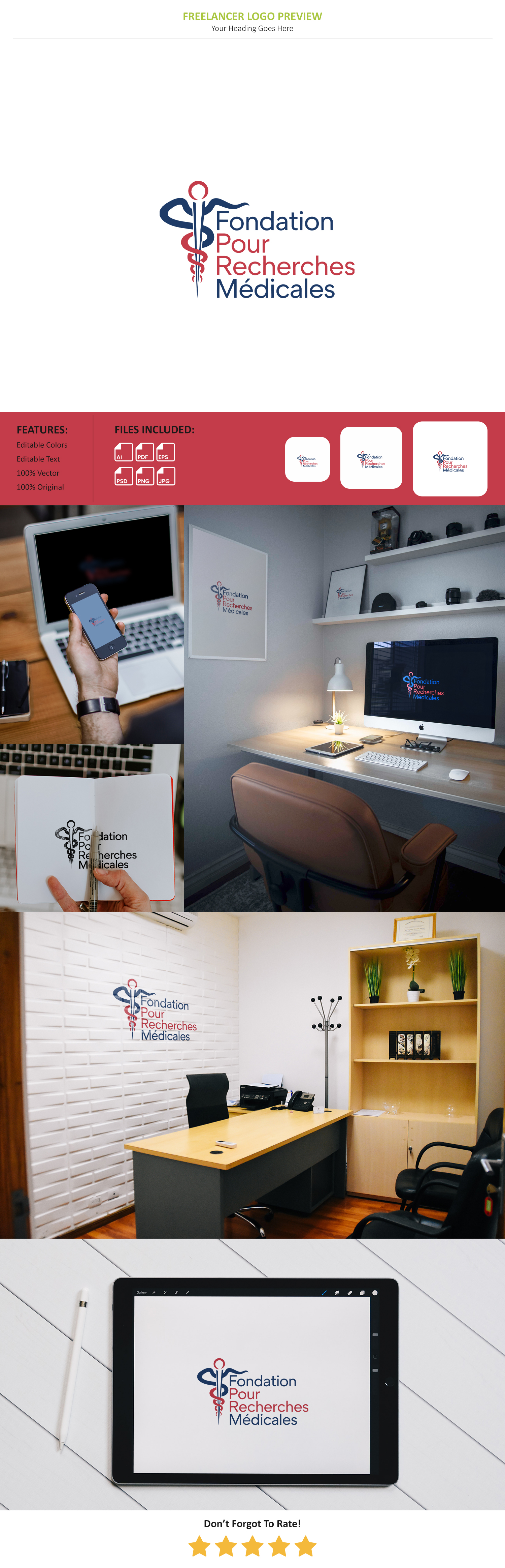 Diseño de Logo por VectorForge para Fondation pour Recherches Médicales | Diseño #34349990