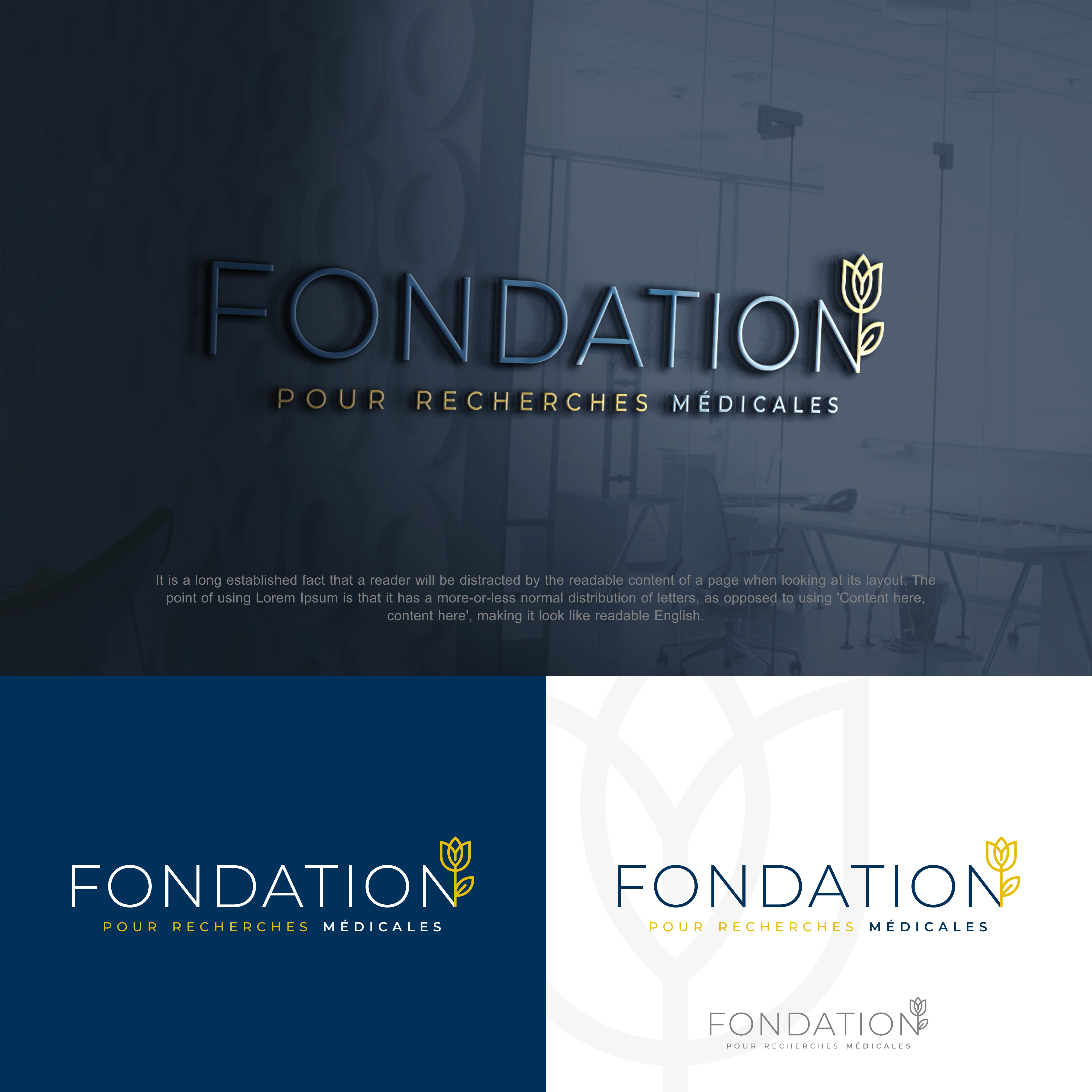 Diseño de Logo por Smart Stuart para Fondation pour Recherches Médicales | Diseño #34352807