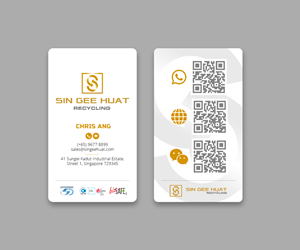 Business Card Design by Andrés Sebastián for Sin Gee Huat Recycling | Design: #34348551