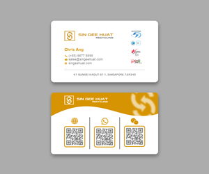 Business Card Design by Andrés Sebastián for Sin Gee Huat Recycling | Design: #34350272