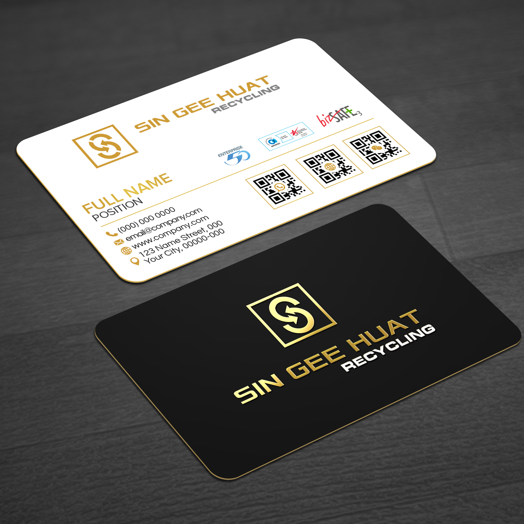 Business Card Design by WellDesign for Sin Gee Huat Recycling | Design #34356436