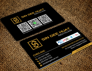 Visitenkarten-Design von designer1975 für Sin Gee Huat Recycling | Design: #34349189