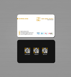 Visitenkarten-Design von Creations Box 2015 für Sin Gee Huat Recycling | Design: #34365924