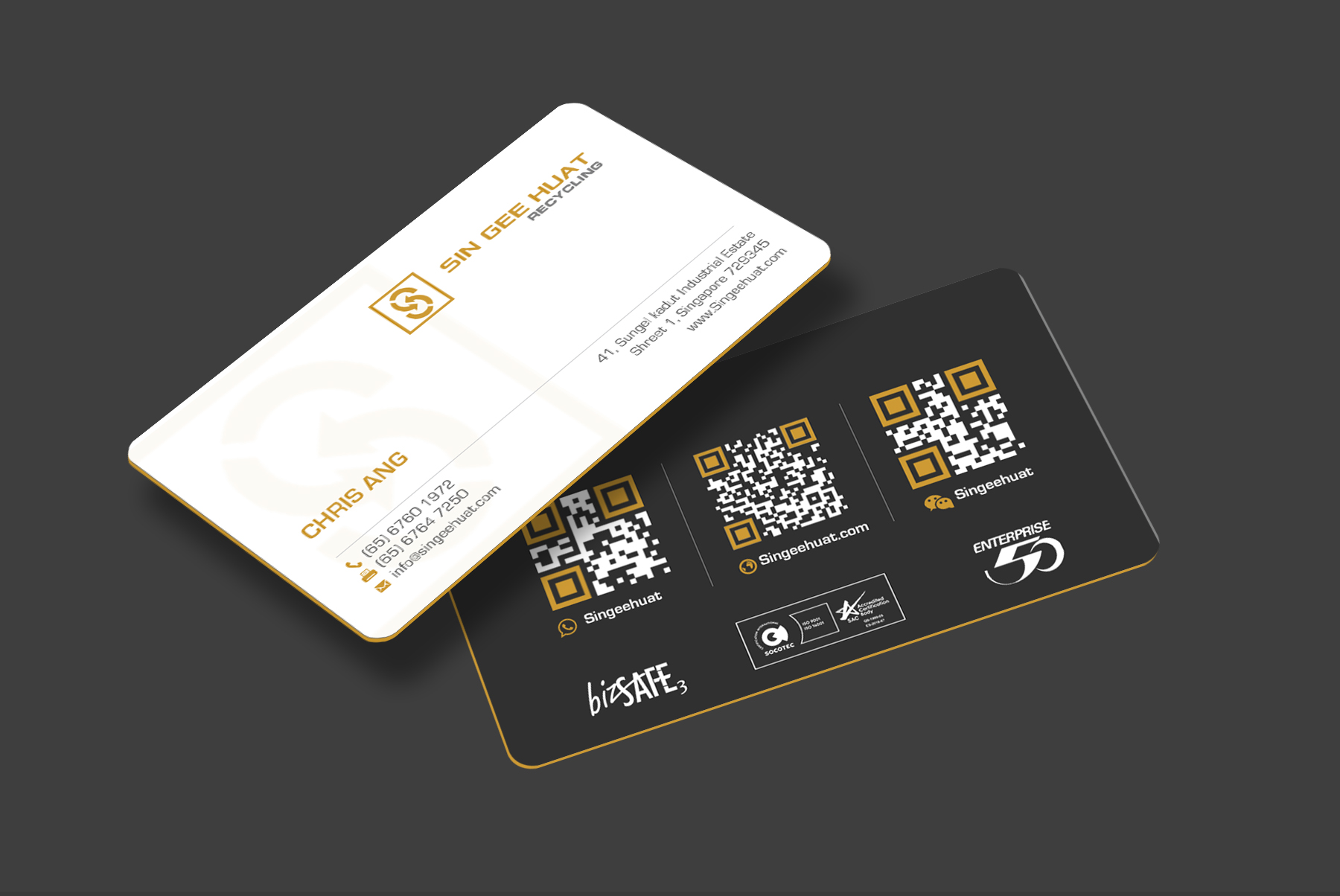 Design de Carte de Visite par chandrayaan.creative pour Sin Gee Huat Recycling | Design #34359537