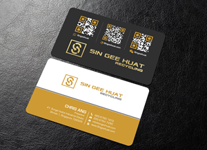 Visitenkarten-Design von chandrayaan.creative für Sin Gee Huat Recycling | Design: #34359546