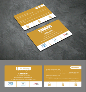 Visitenkarten-Design von fly  design für Sin Gee Huat Recycling | Design: #34376543