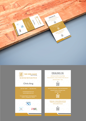 Visitenkarten-Design von fly  design für Sin Gee Huat Recycling | Design: #34384539