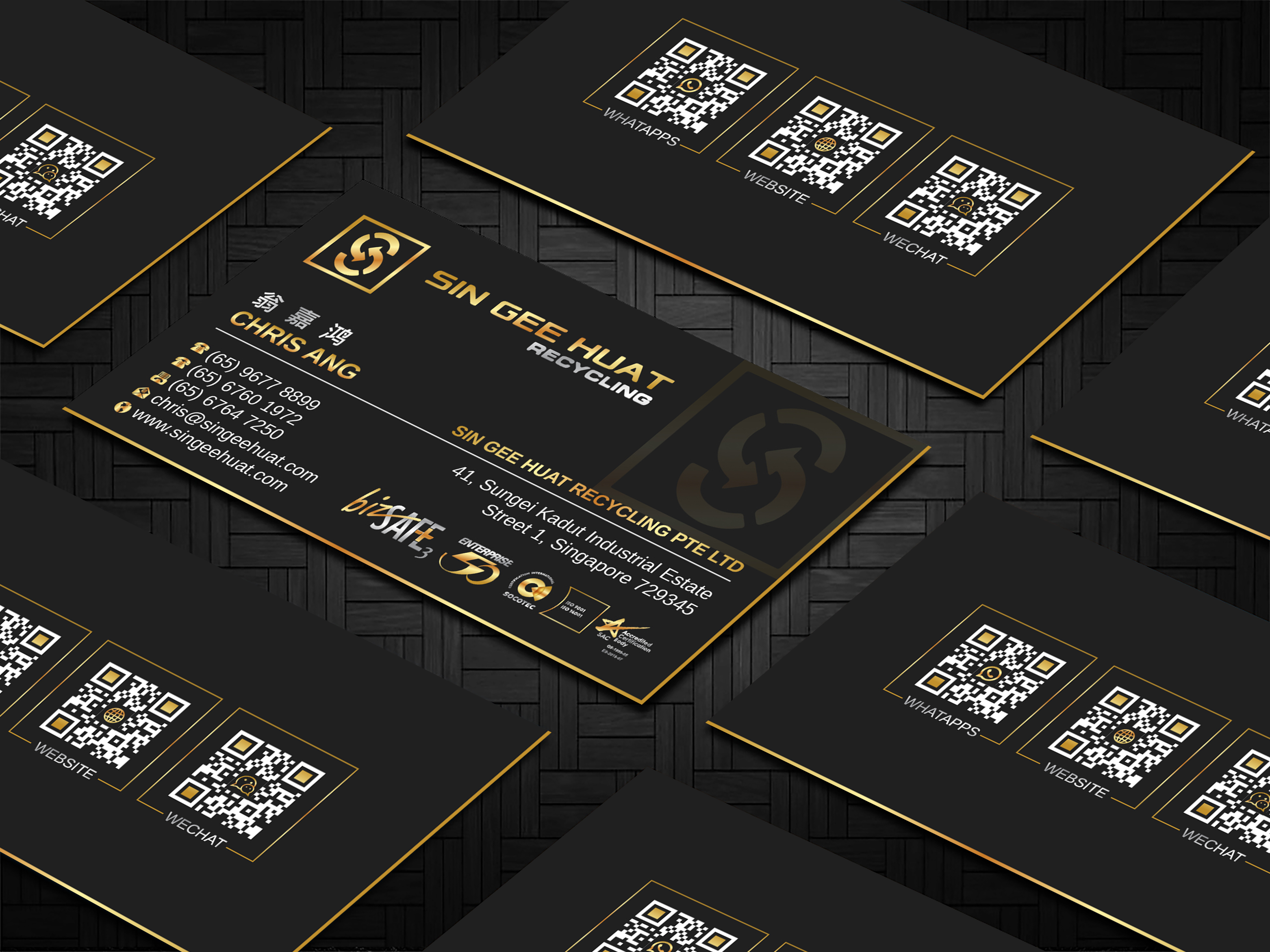 Business Card Design by Imagine design000 for Sin Gee Huat Recycling | Design #34351290