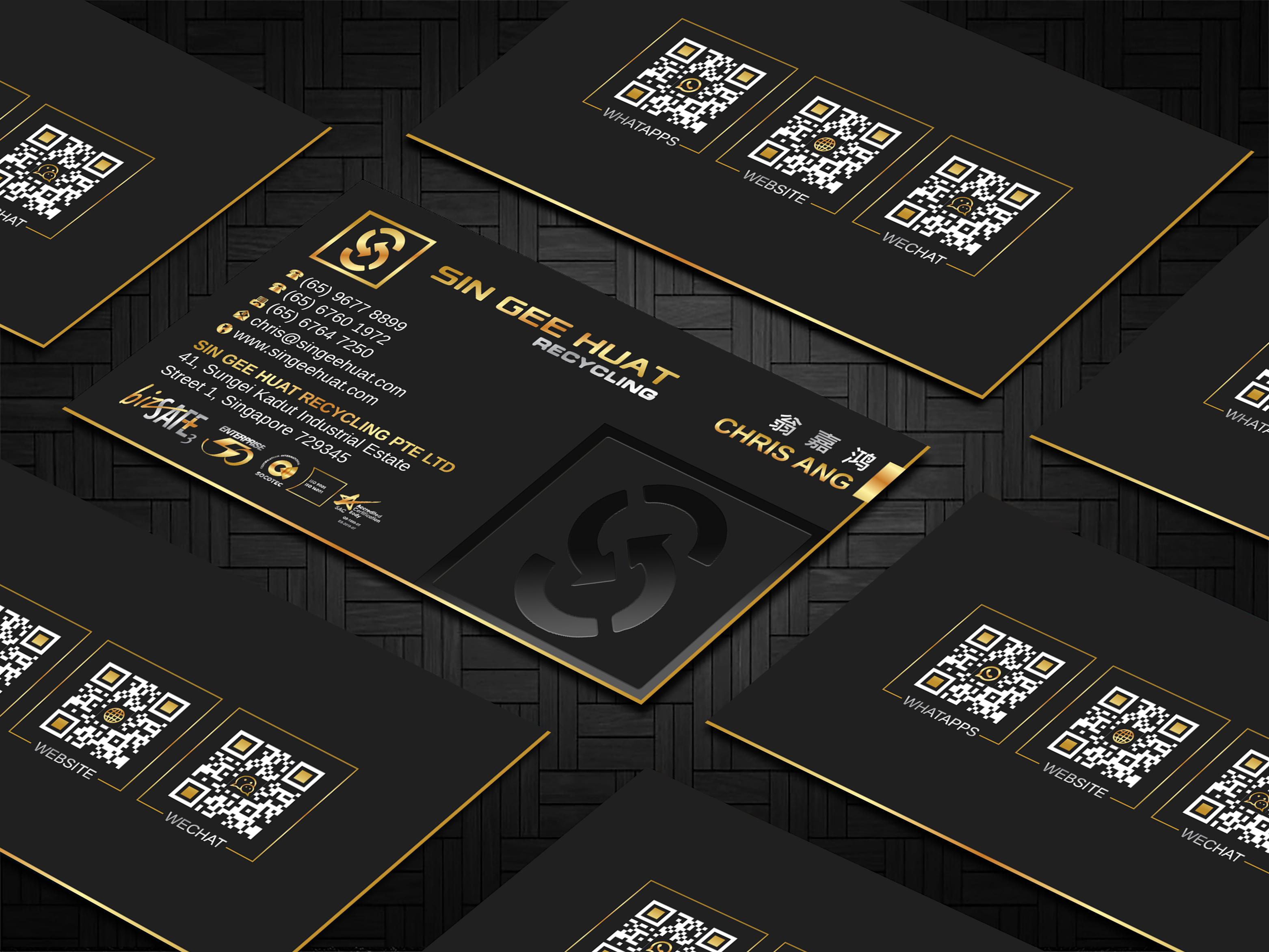 Business Card Design by Imagine design000 for Sin Gee Huat Recycling | Design #34352018