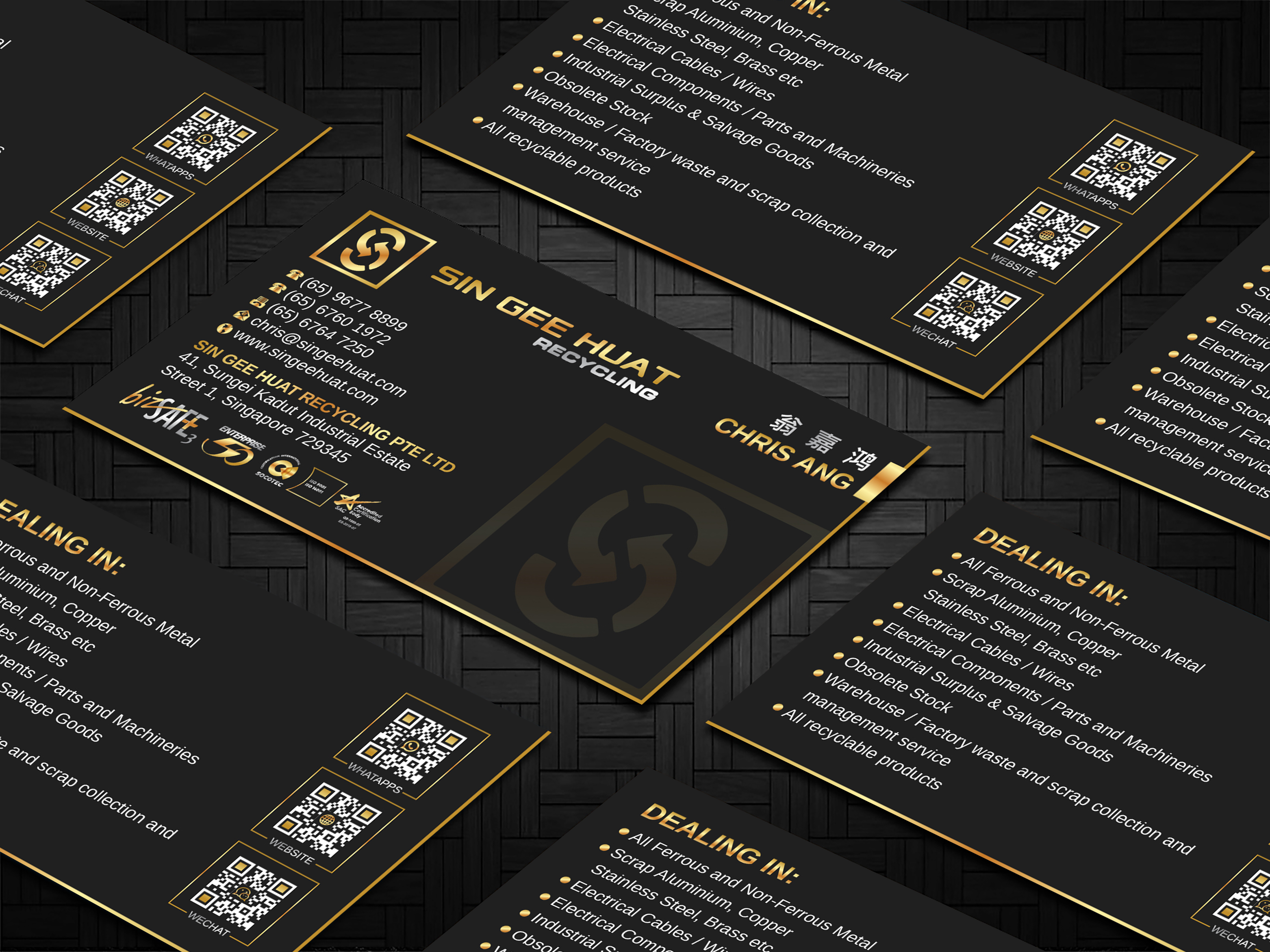 Business Card Design by Imagine design000 for Sin Gee Huat Recycling | Design #34352020